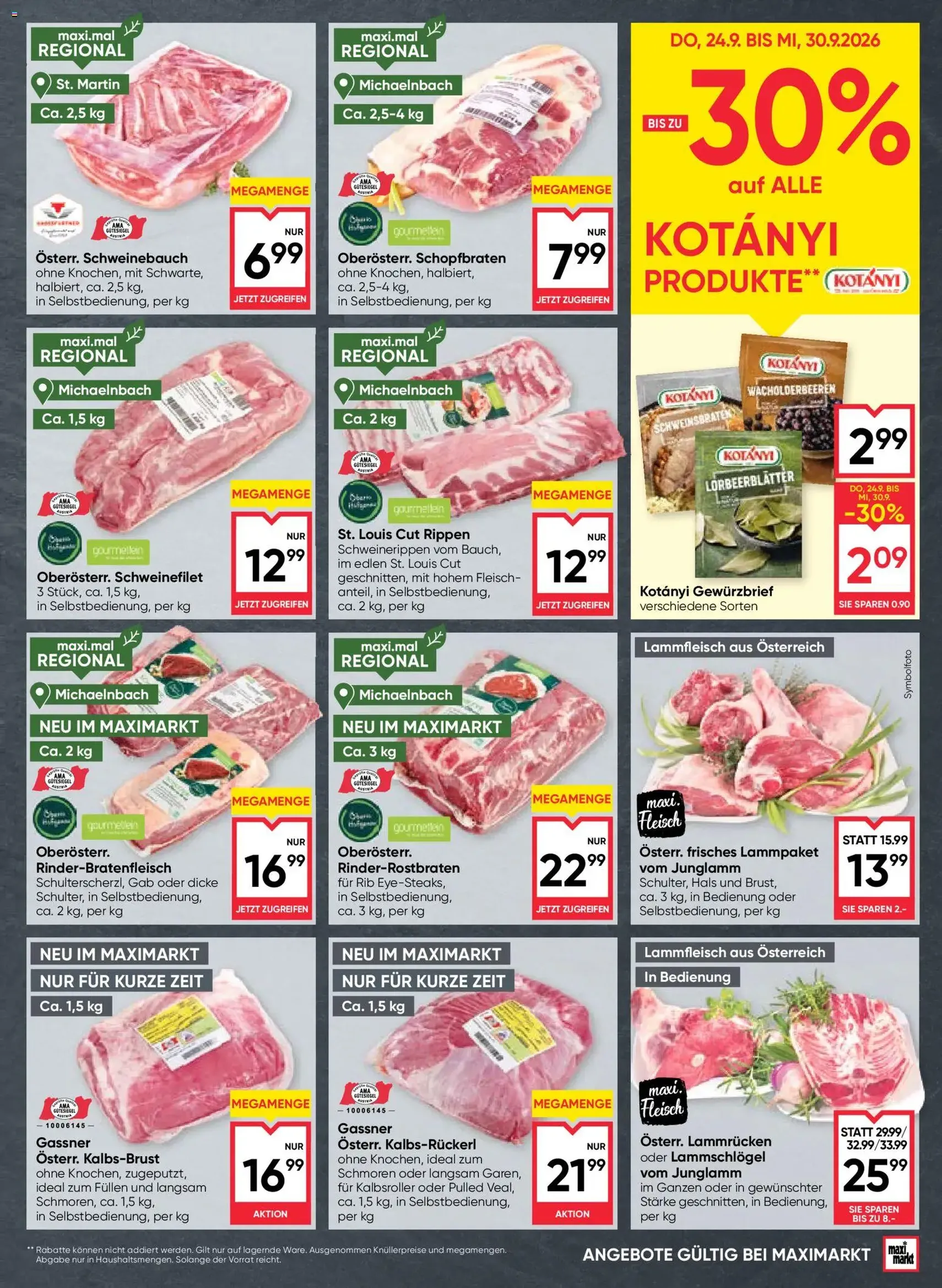 Maximarkt Flugblatt - Gültiger Prospekt ab 24.09.2026, Seite 3 von insgesamt 28