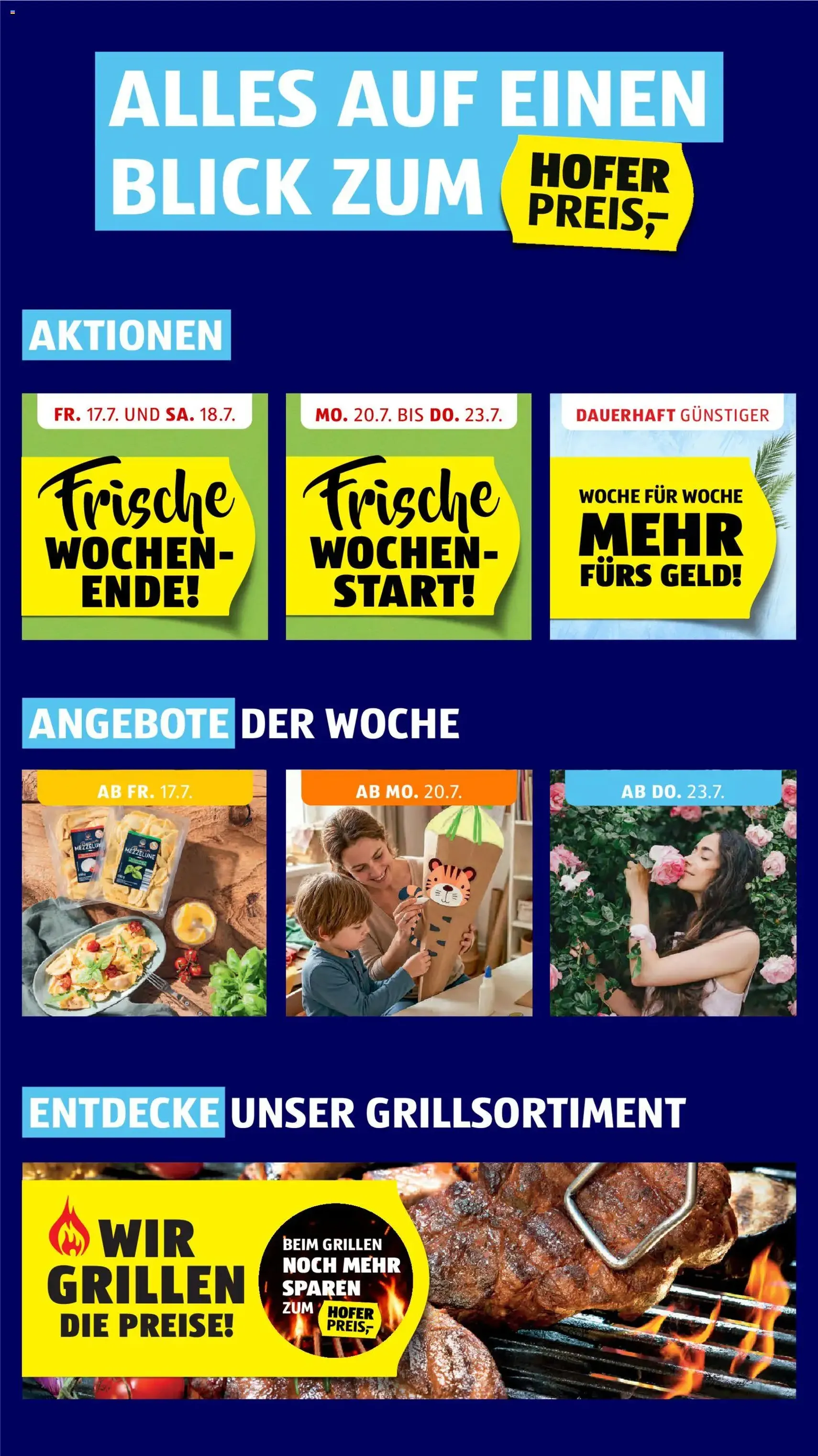 Hofer Flugblatt - Gültiger Prospekt ab 17.07.2026, Seite 2 von insgesamt 46