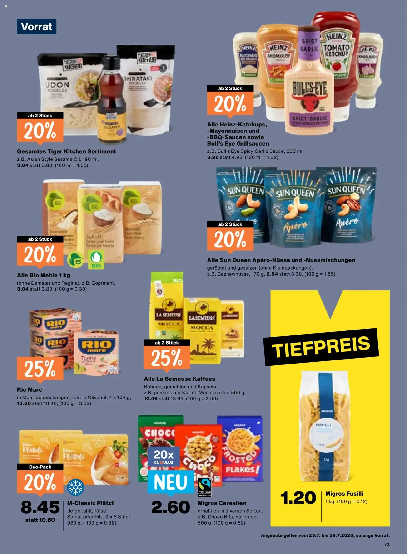Migros aktionen - Gültiger Prospekt ab 23.07.2026, Seite 13 von insgesamt 20
