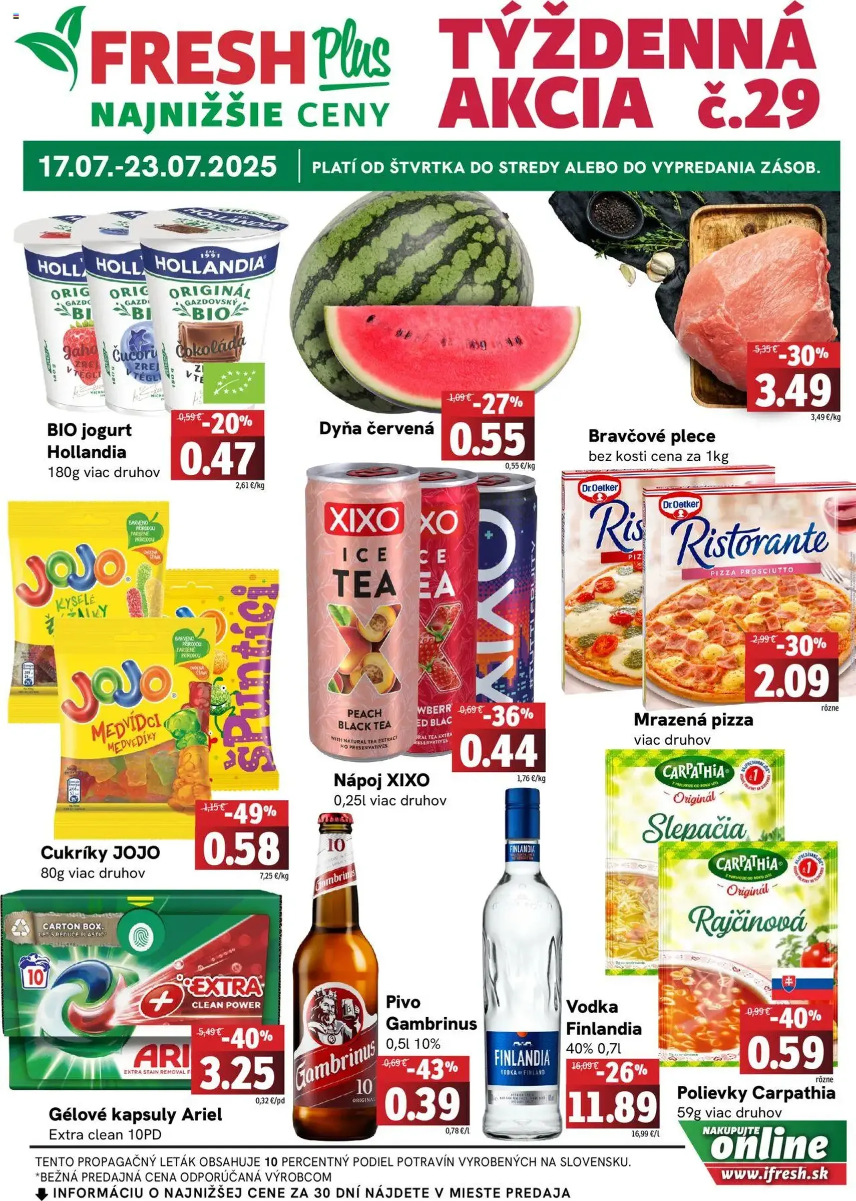 Fresh leták - platný leták od 17.07.2025 strana 1 z 4