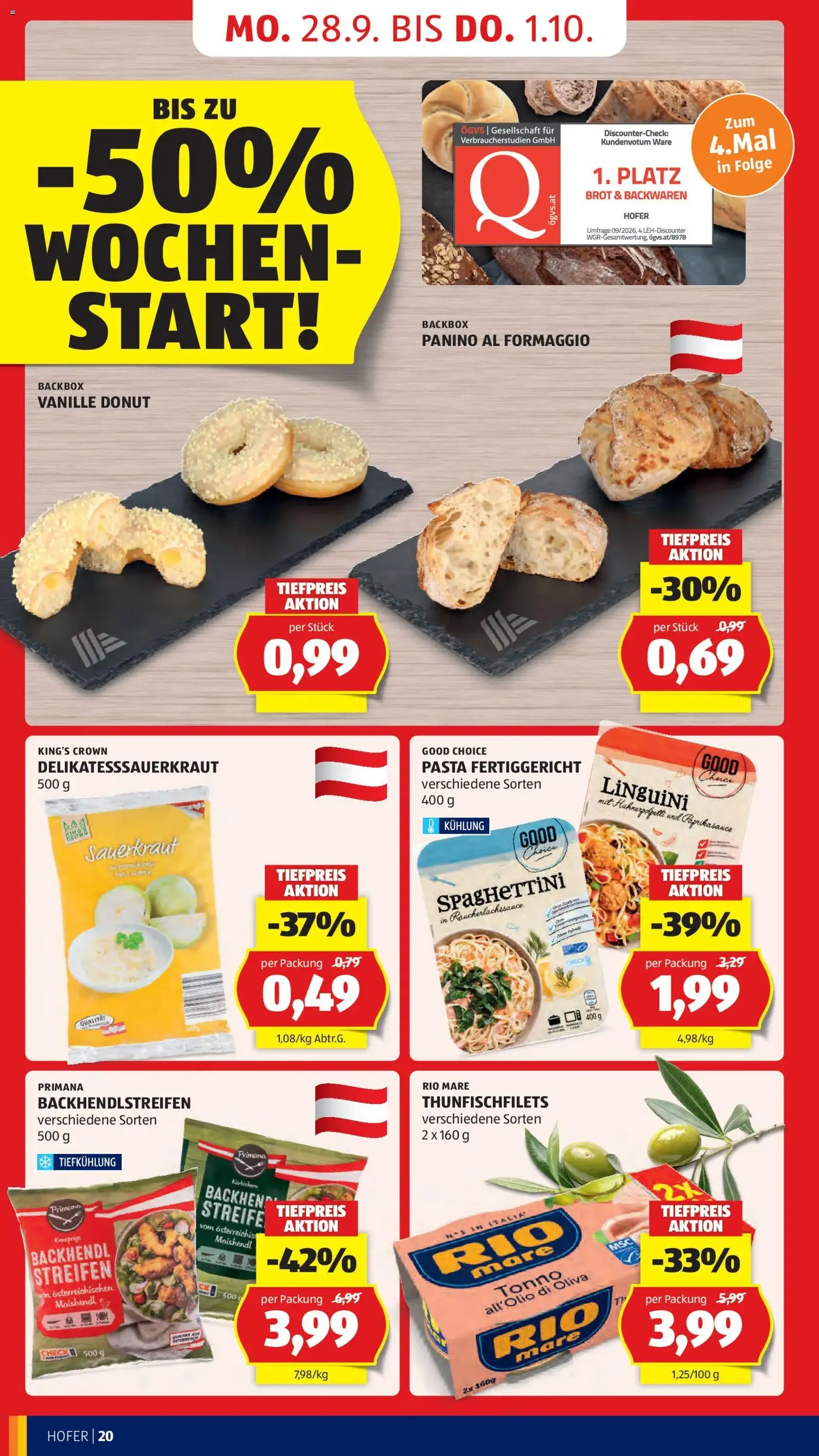 Hofer Flugblatt - Gültiger Prospekt ab 25.09.2026, Seite 26 von insgesamt 49