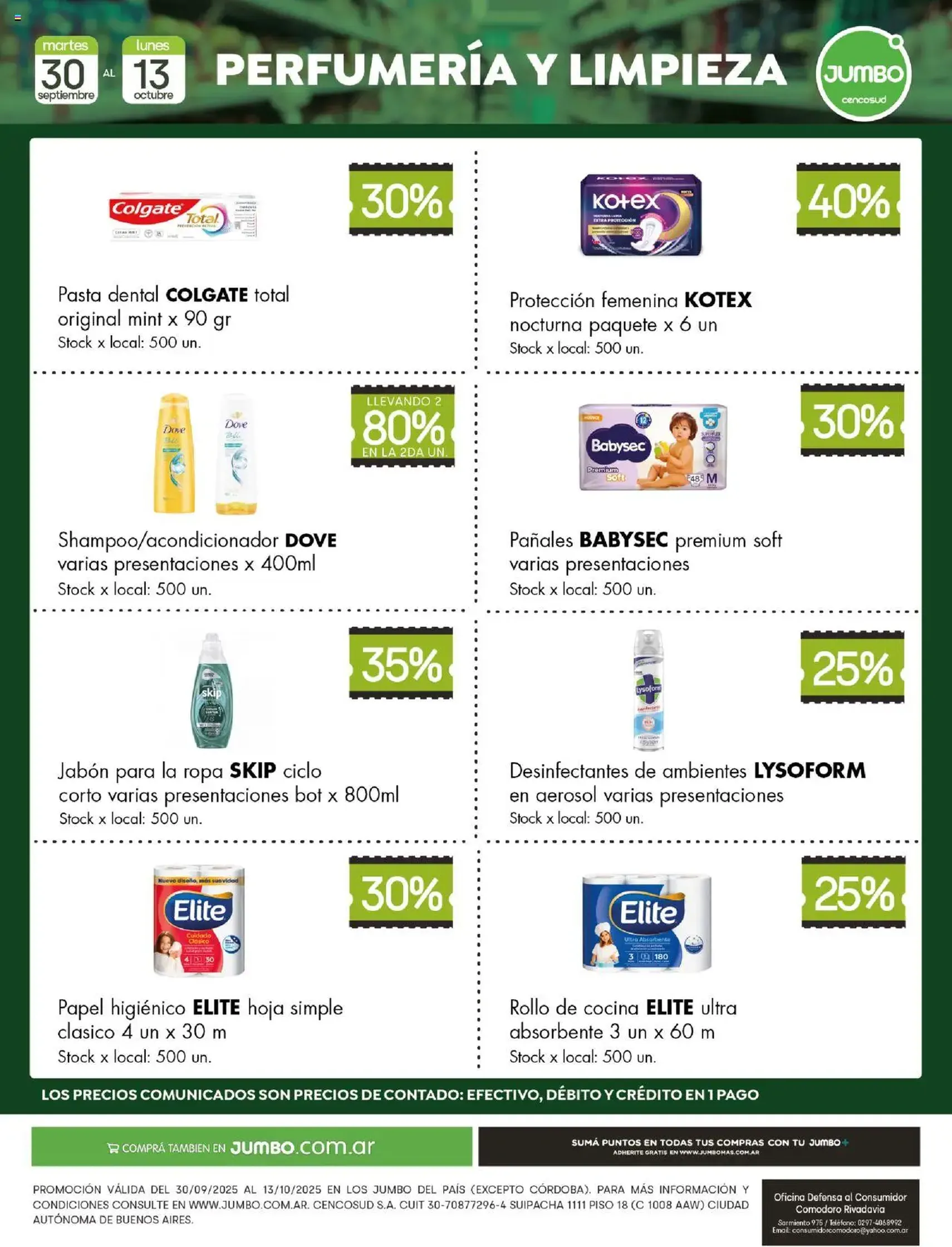 Jumbo - Especial Perfumería y Limpieza - folleto válido desde 30/09/2025 página 1 de 1
