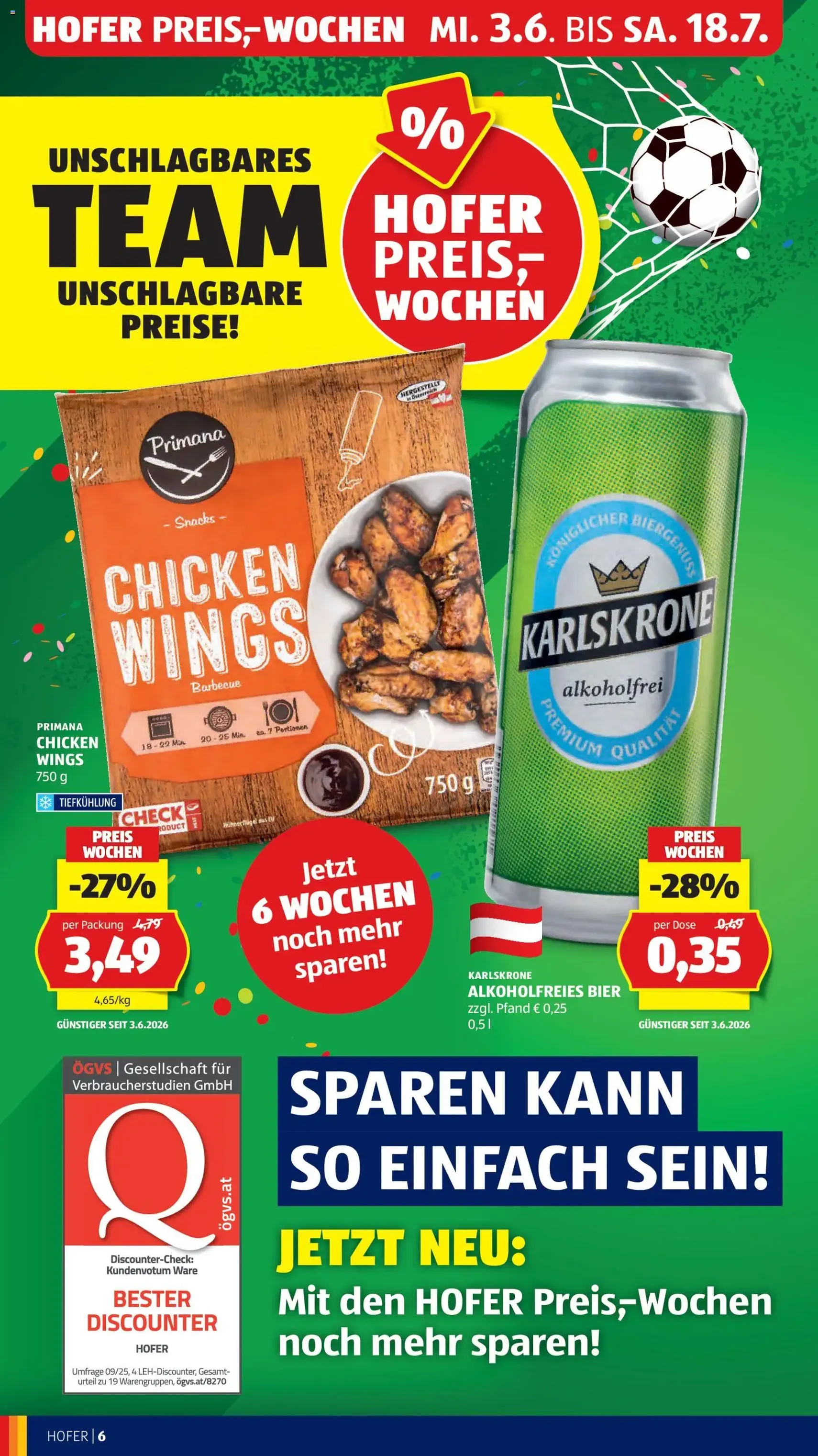 Hofer Flugblatt - Gültiger Prospekt ab 03.06.2026, Seite 8 von insgesamt 42