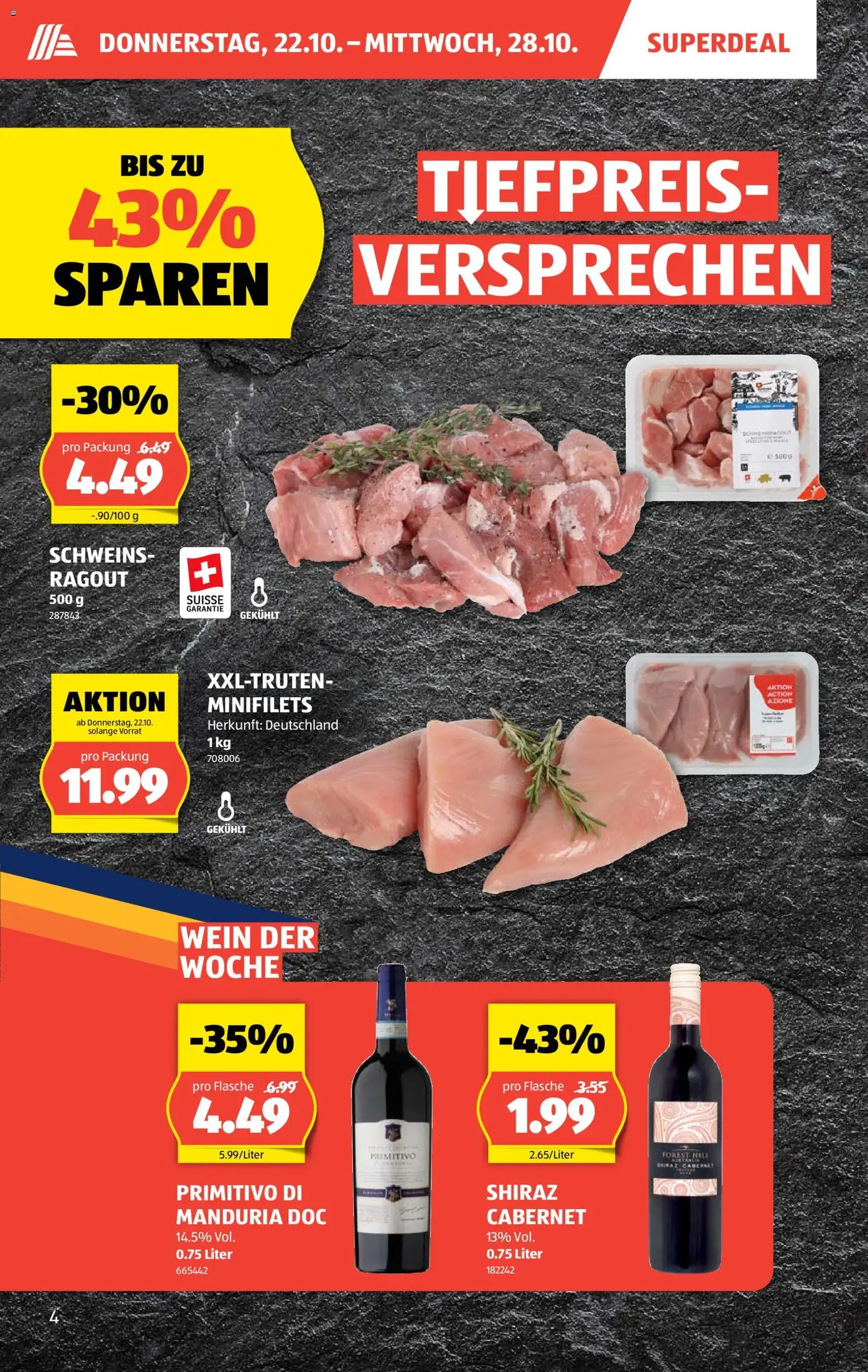 Aldi aktionen - Gültiger Prospekt ab 22.10.2026, Seite 4 von insgesamt 32