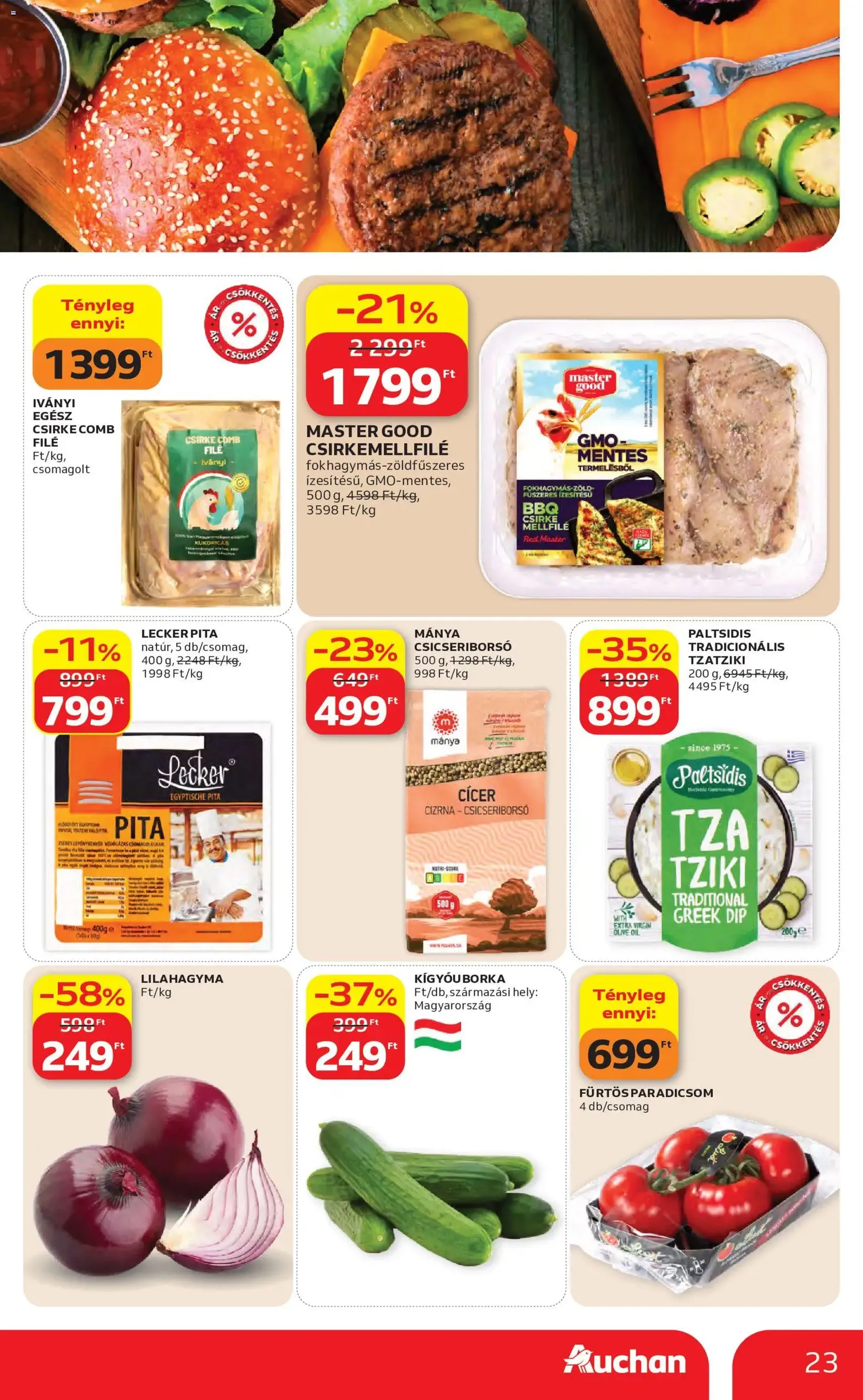 Auchan akciós újság - 2026.05.07. érvényes szórólap 23 oldal 60 oldalból