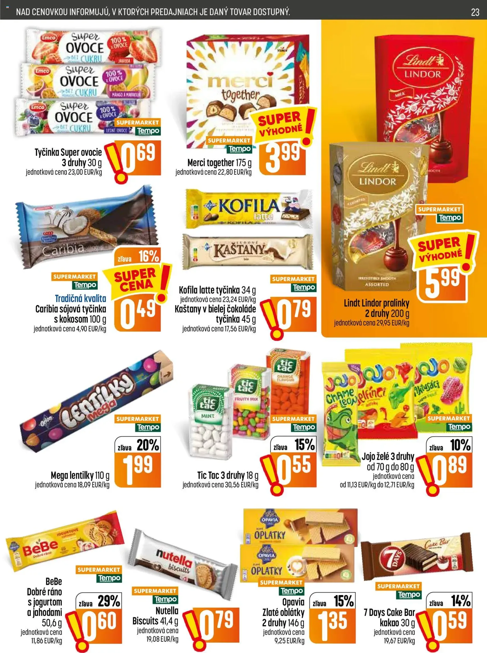 COOP Jednota leták - platný leták od 09.07.2026 strana 23 z 32