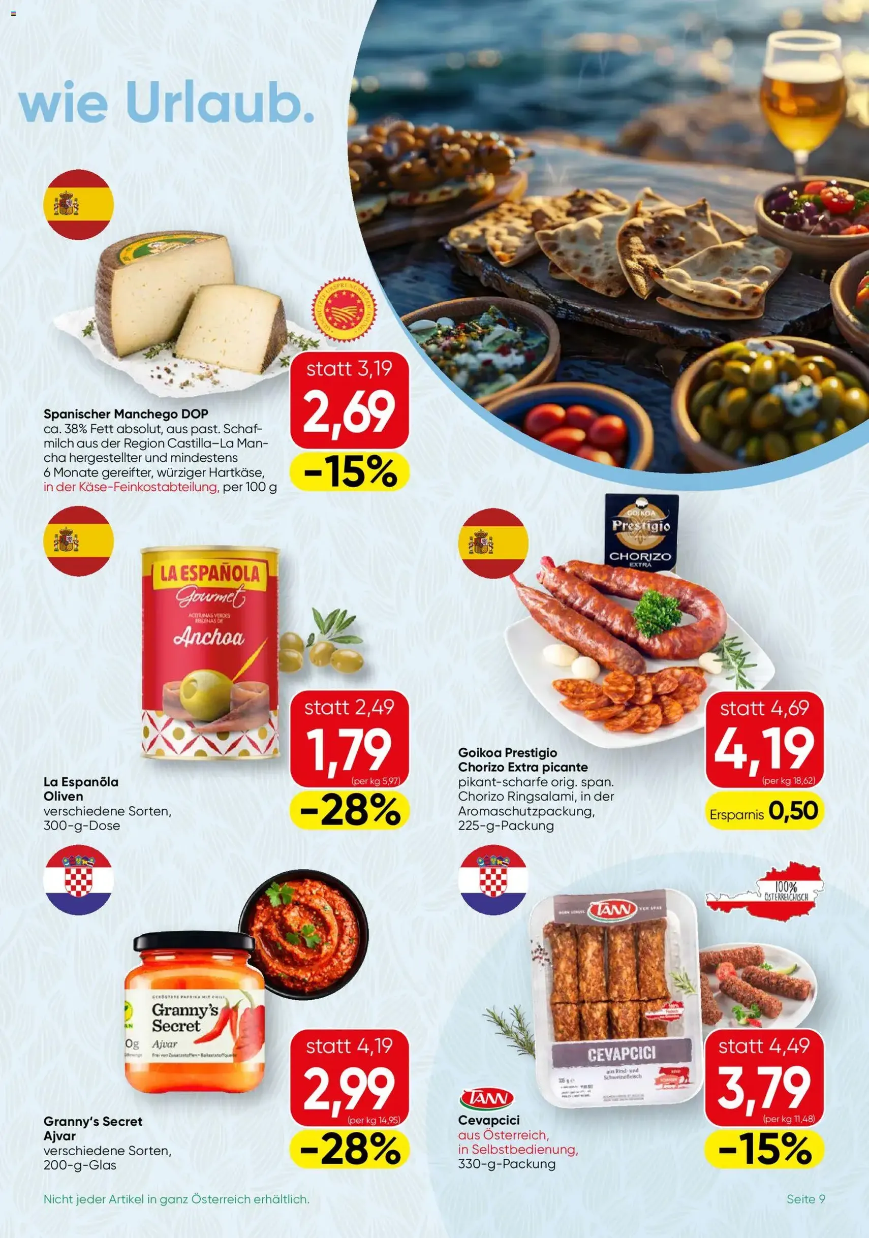 SPAR Gourmet Flugblatt - Gültiger Prospekt ab 18.06.2026, Seite 9 von insgesamt 12