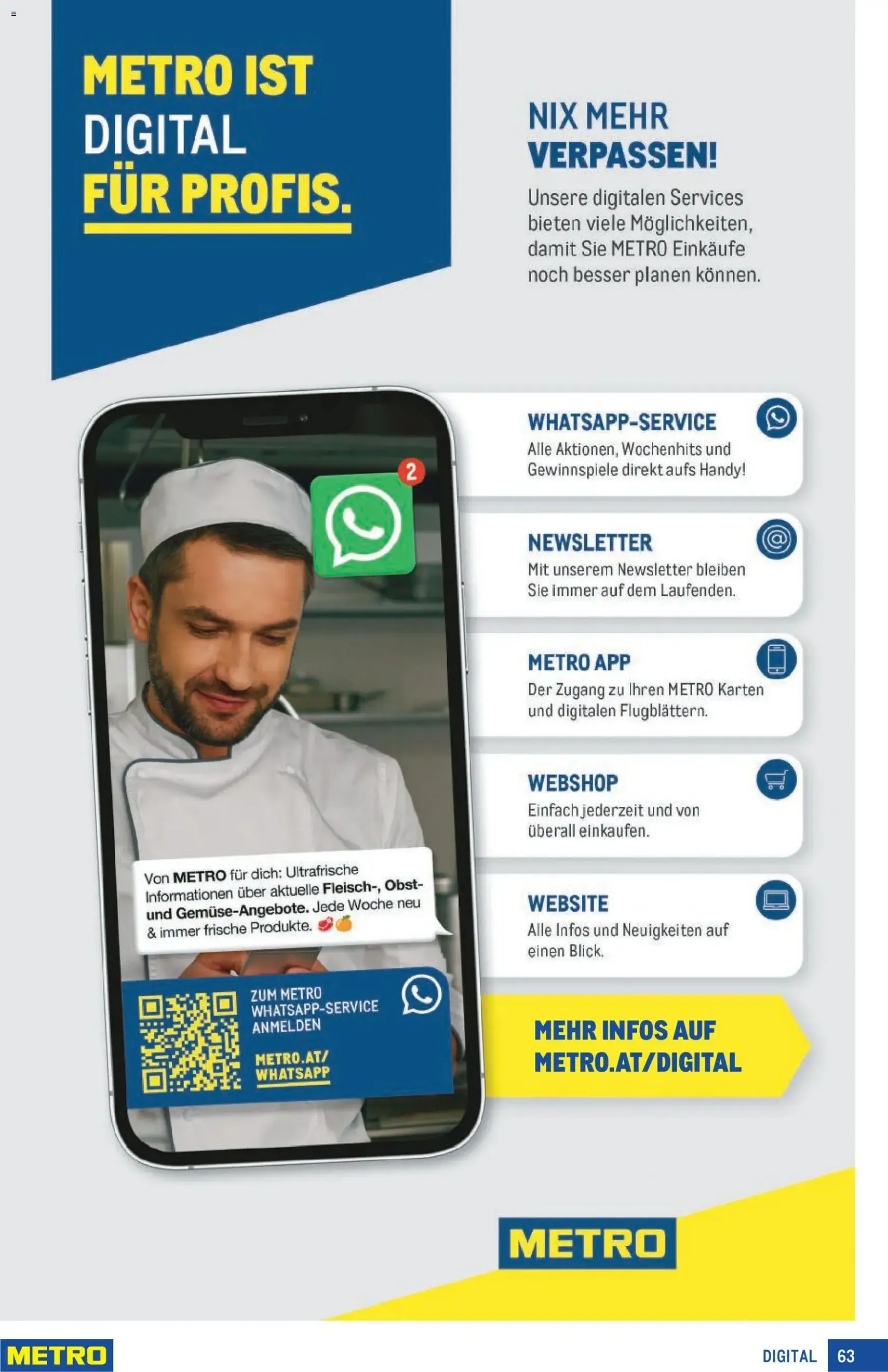Metro Profi - Gültiger Prospekt ab 22.01.2026, Seite 63 von insgesamt 64