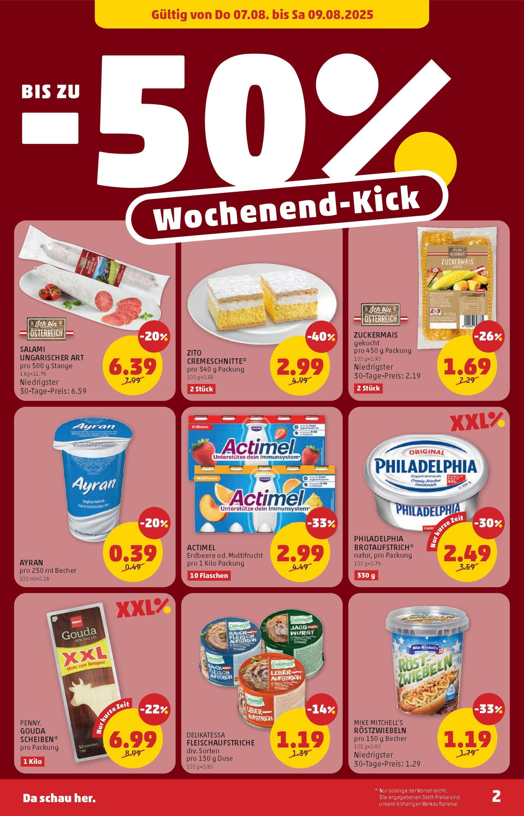 Penny Markt Flugblatt - Gültiger Prospekt ab 07.08.2025, Seite 2 von insgesamt 24