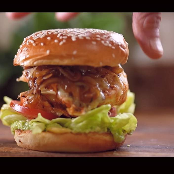 Hamburger di pollo fatti in casa