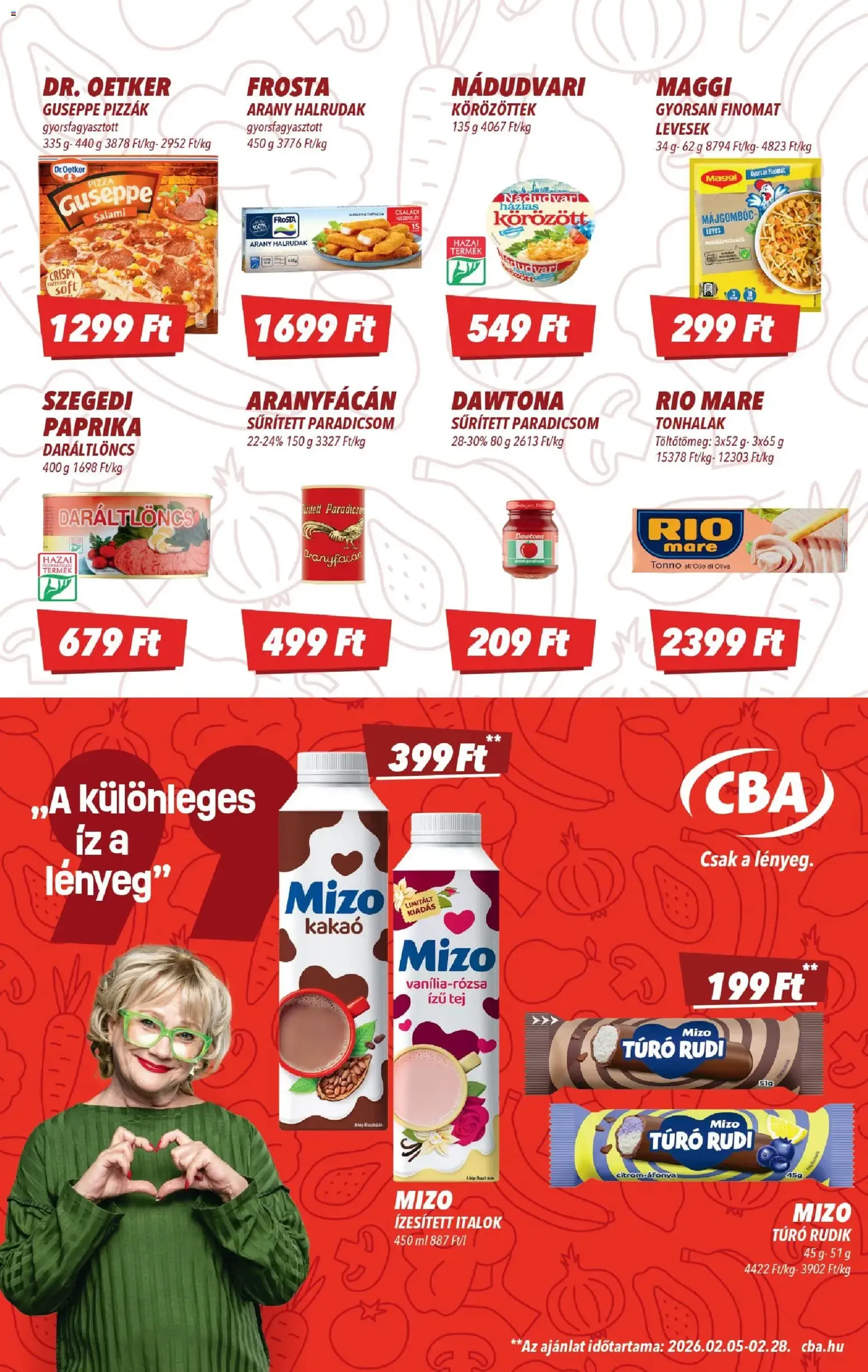 CBA Akciós újság - 2026.02.12. érvényes szórólap 3 oldal 8 oldalból