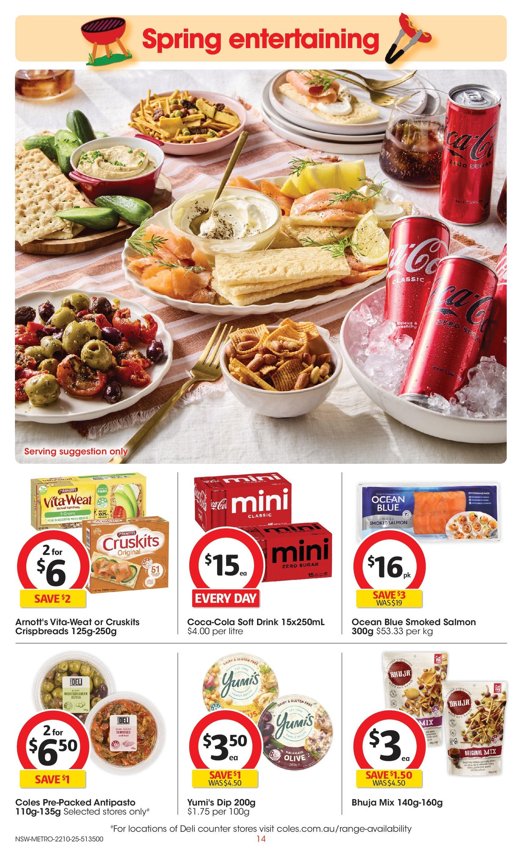 Coles Catalogue NSW - valid flyer from 22/10/2025, page 14 of 47 Coles Catalogue NSW - valid flyer from 22/10/2025, page 14 of 47