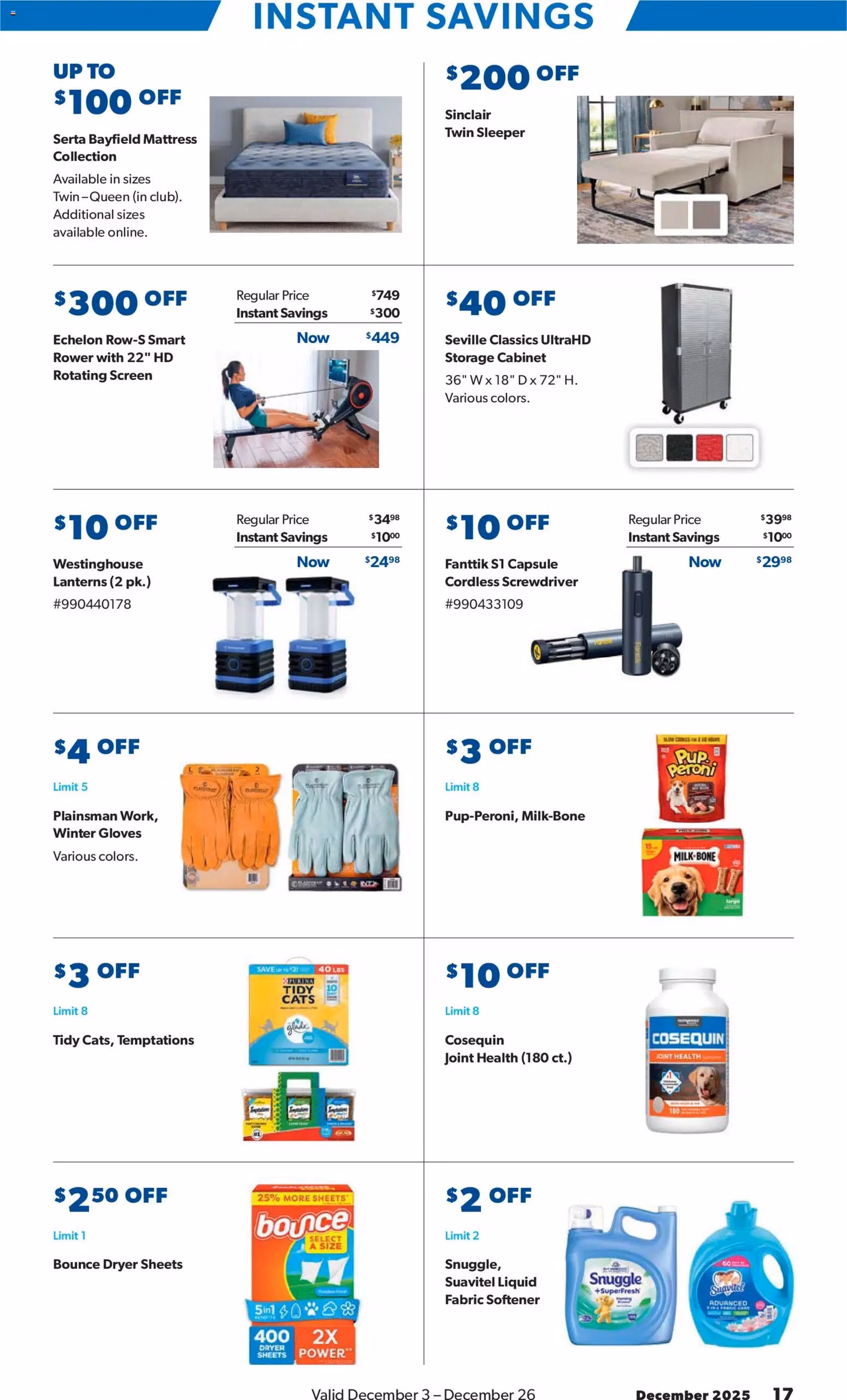 Sam's Club Instant Savings Book December - valid flyer from 12/03/2025, page 17 of 48
