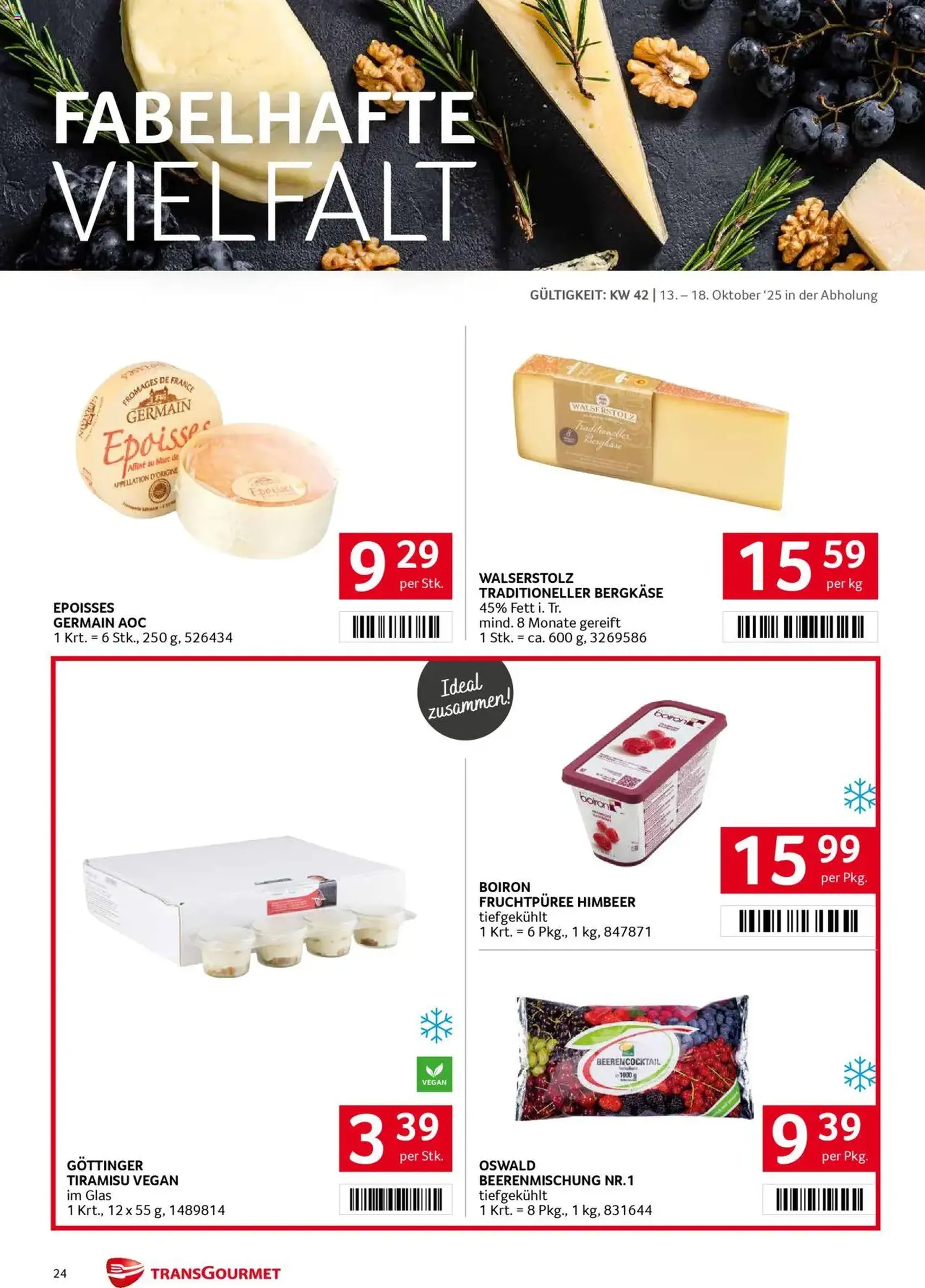 Transgourmet Flugblatt - Gültiger Prospekt ab 13.10.2025, Seite 24 von insgesamt 28