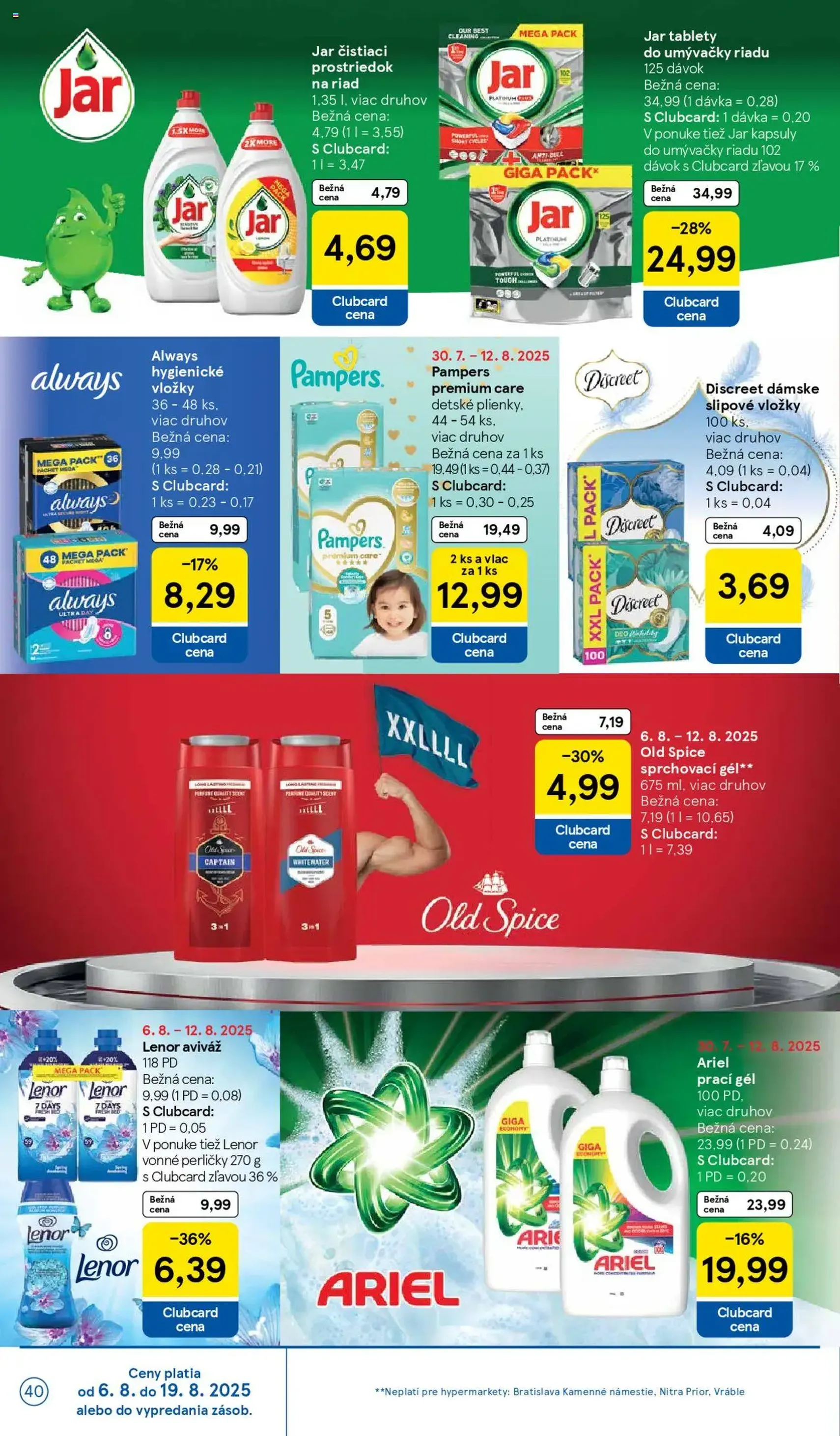 Tesco Hypermarket - leták - platný leták od 06.08.2025 strana 40 z 41 Tesco Hypermarket - leták - platný leták od 06.08.2025 strana 40 z 41