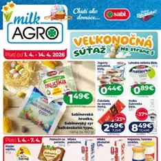 Milk Agro leták - náhľad letáku platný od 01.04.2026