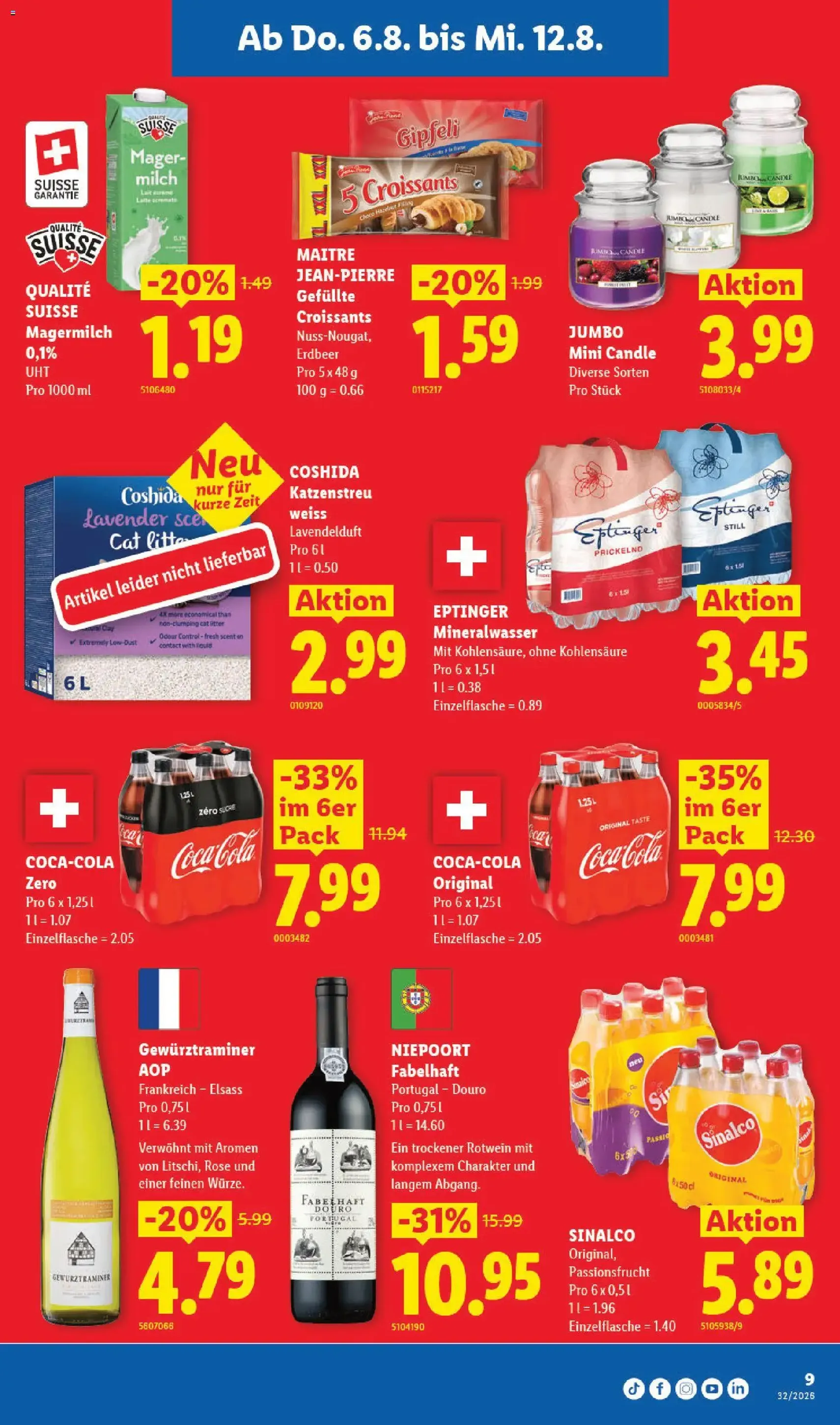 Lidl aktionen - Gültiger Prospekt ab 06.08.2026, Seite 9 von insgesamt 32