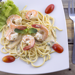 Recipe preview Creamy Lemon Garlic Prawn Pasta