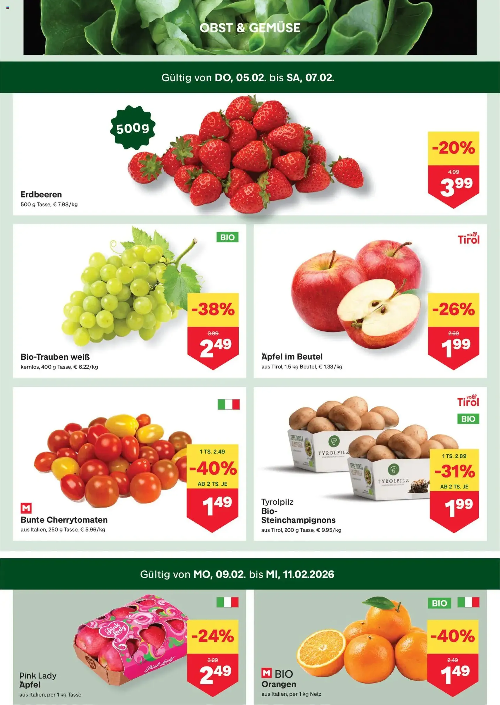 MPREIS Flugblatt - Gültiger Prospekt ab 05.02.2026, Seite 2 von insgesamt 20