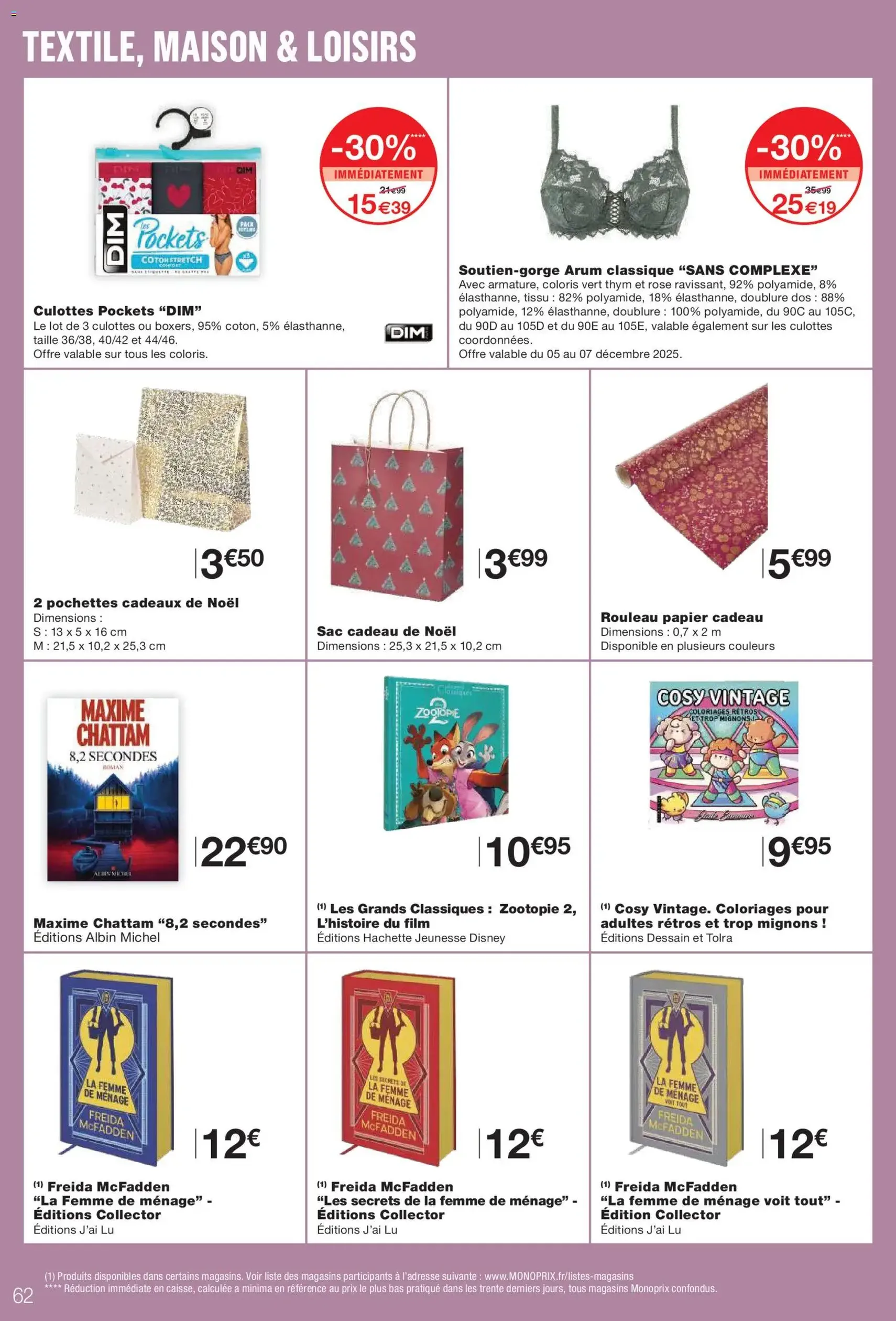 Monoprix catalogue - brochure valable à partir du 02/12/2025, page 62 sur 66