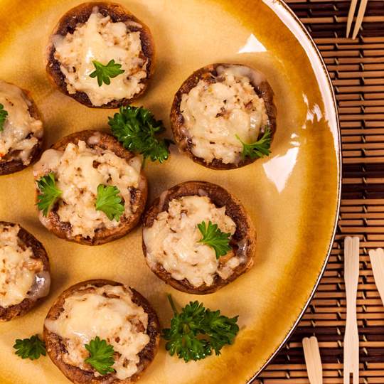Anteprima ricetta Funghi ripieni di formaggio
