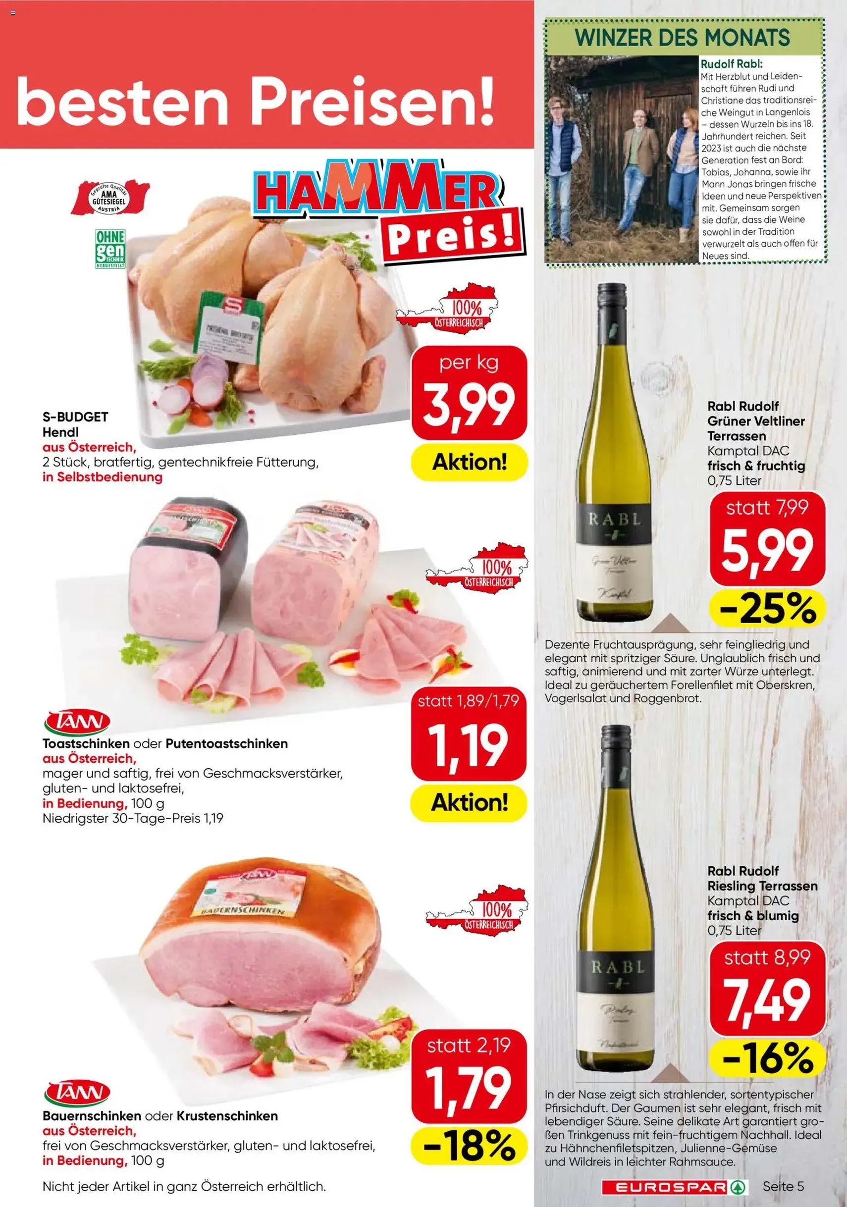 Eurospar Flugblatt - Gültiger Prospekt ab 20.11.2025, Seite 5 von insgesamt 16