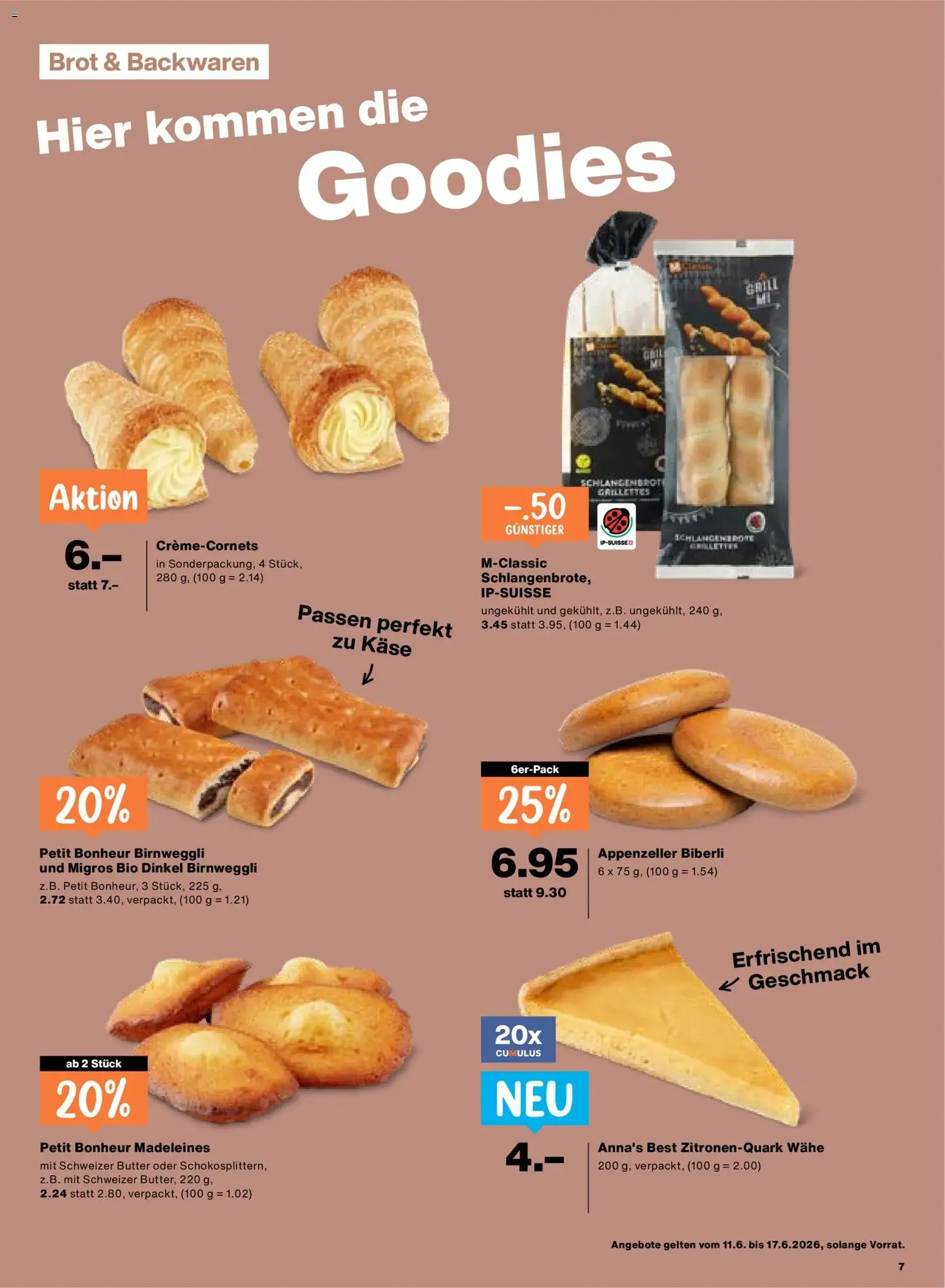 Migros aktionen - Gültiger Prospekt ab 11.06.2026, Seite 7 von insgesamt 24