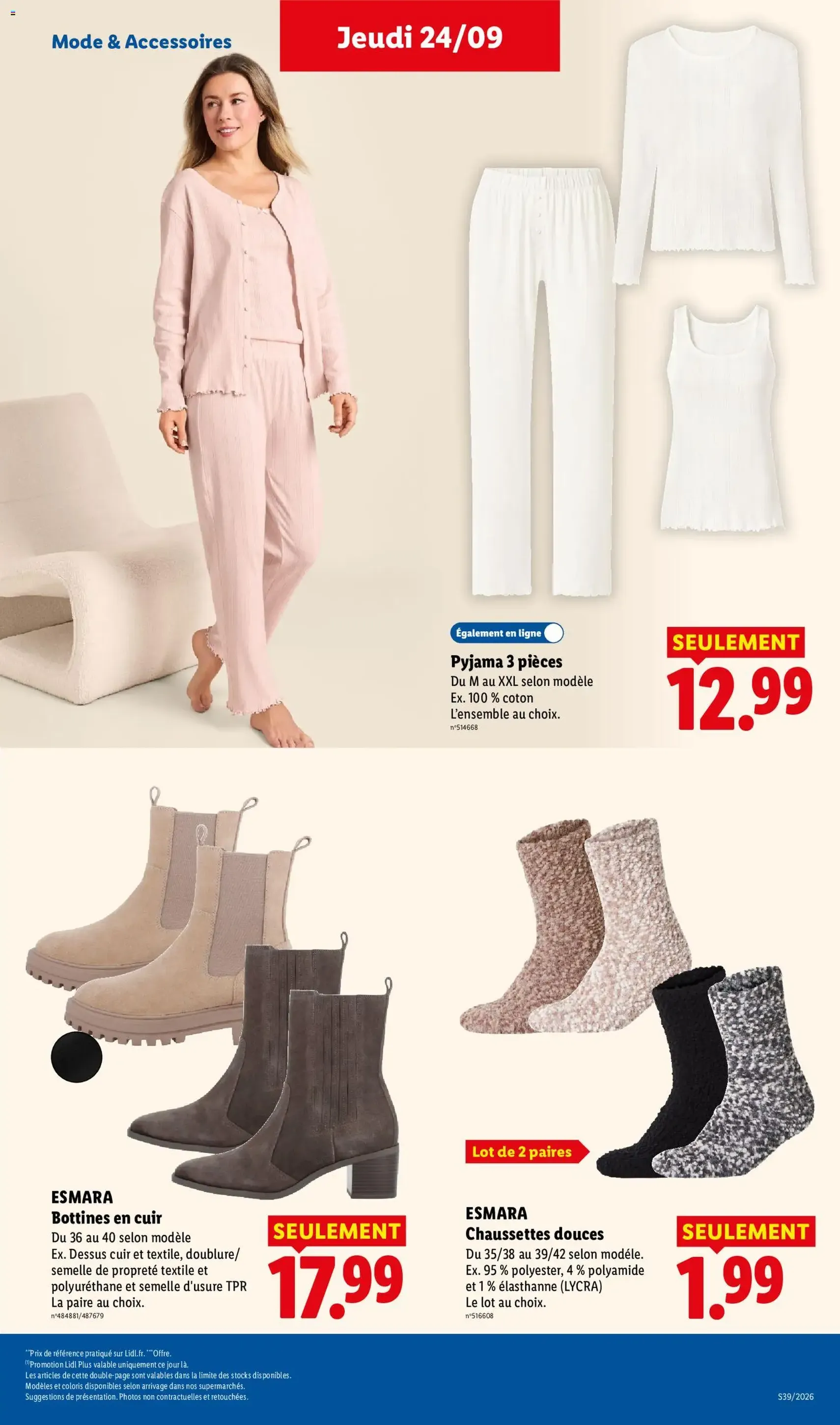 LIDL catalogue - brochure valable à partir du 24/09/2026, page 39 sur 62