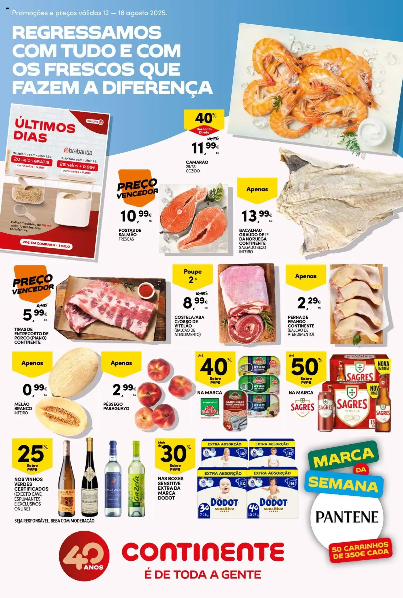Continente folheto - folheto válido a partir de 12/08/2025 página 1 de 60