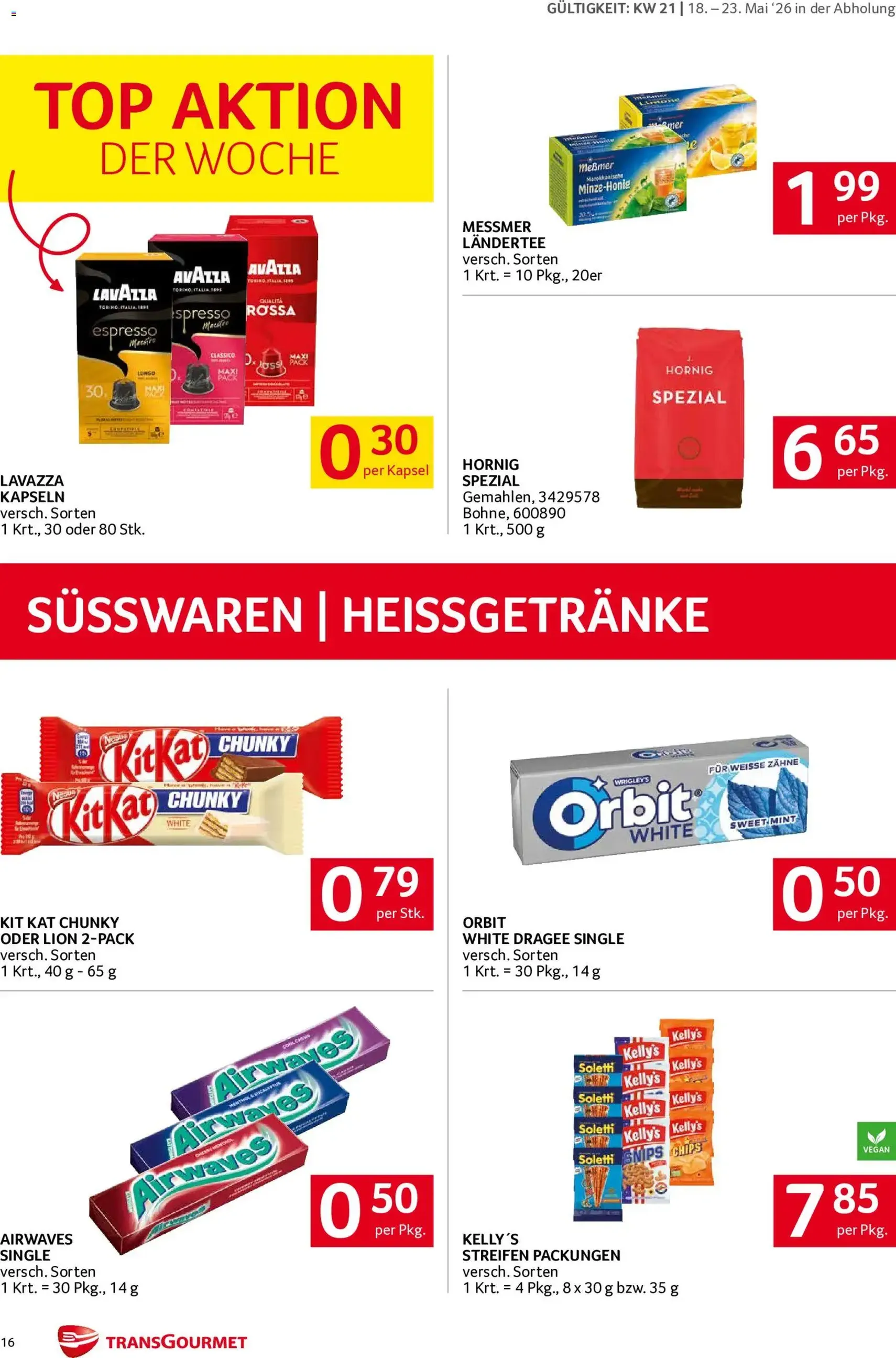 Transgourmet Flugblatt - Gültiger Prospekt ab 18.05.2026, Seite 16 von insgesamt 32