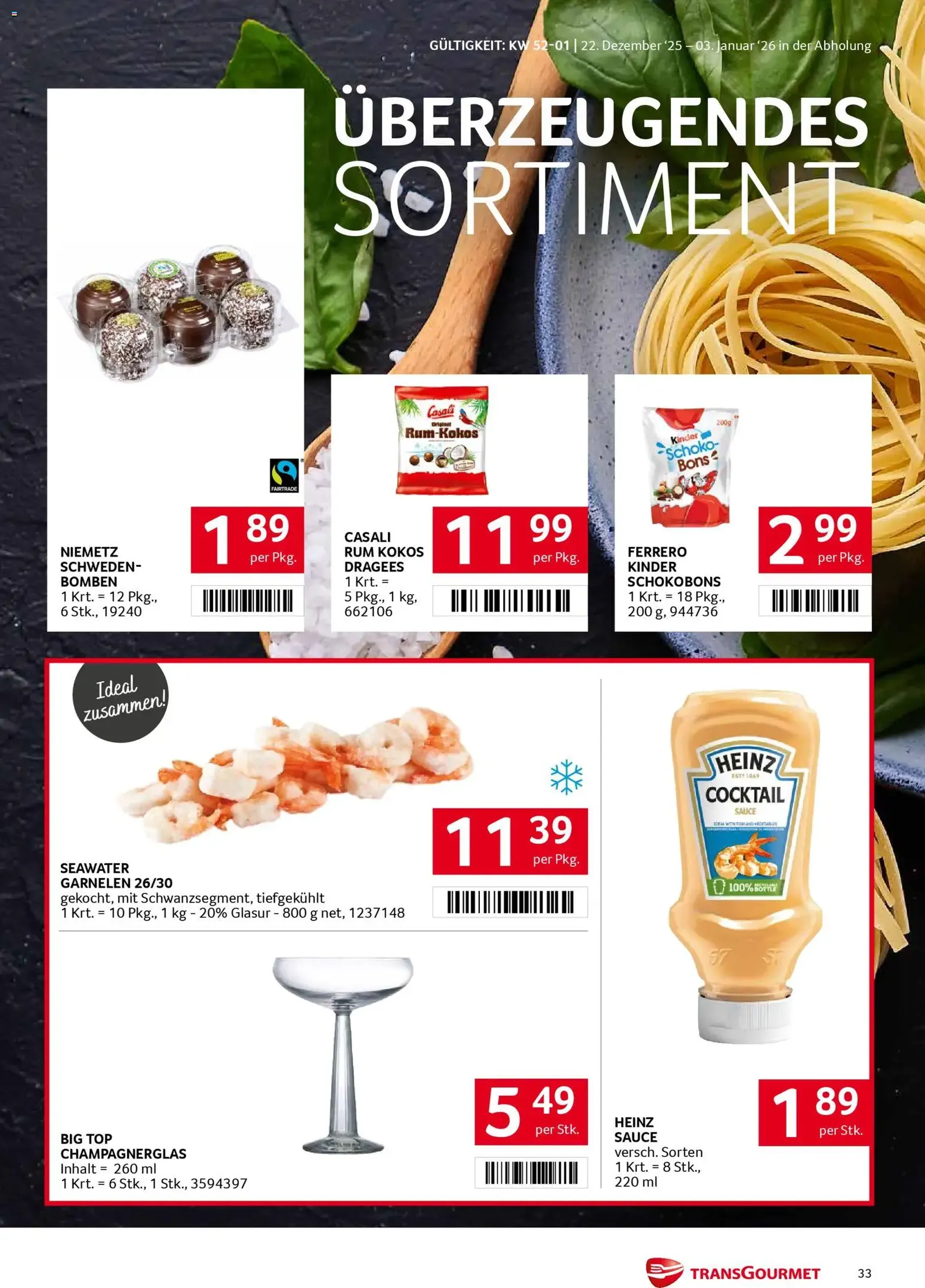 Transgourmet Flugblatt - Gültiger Prospekt ab 22.12.2025, Seite 33 von insgesamt 36