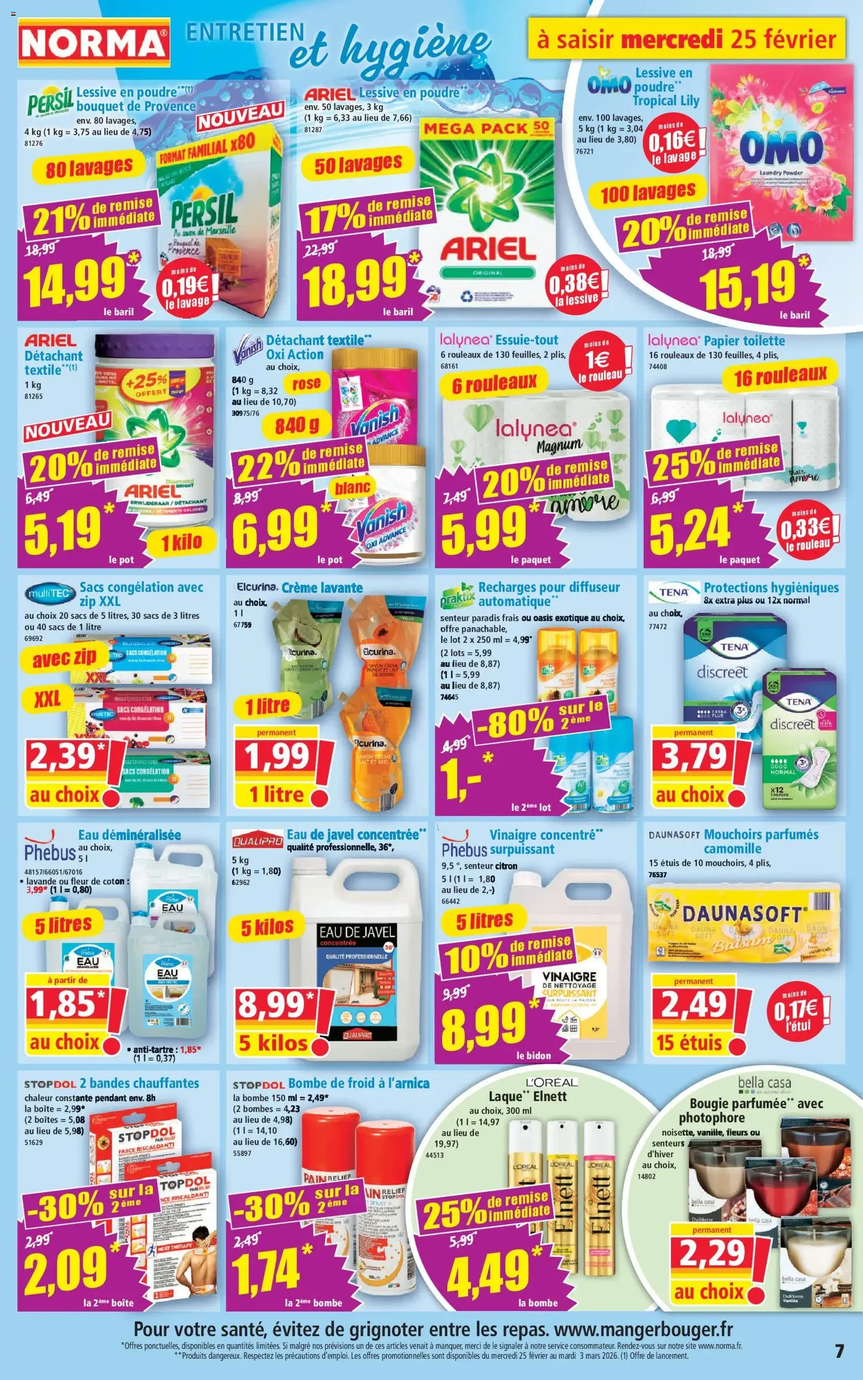 Norma catalogue - brochure valable à partir du 25/02/2026, page 7 sur 14