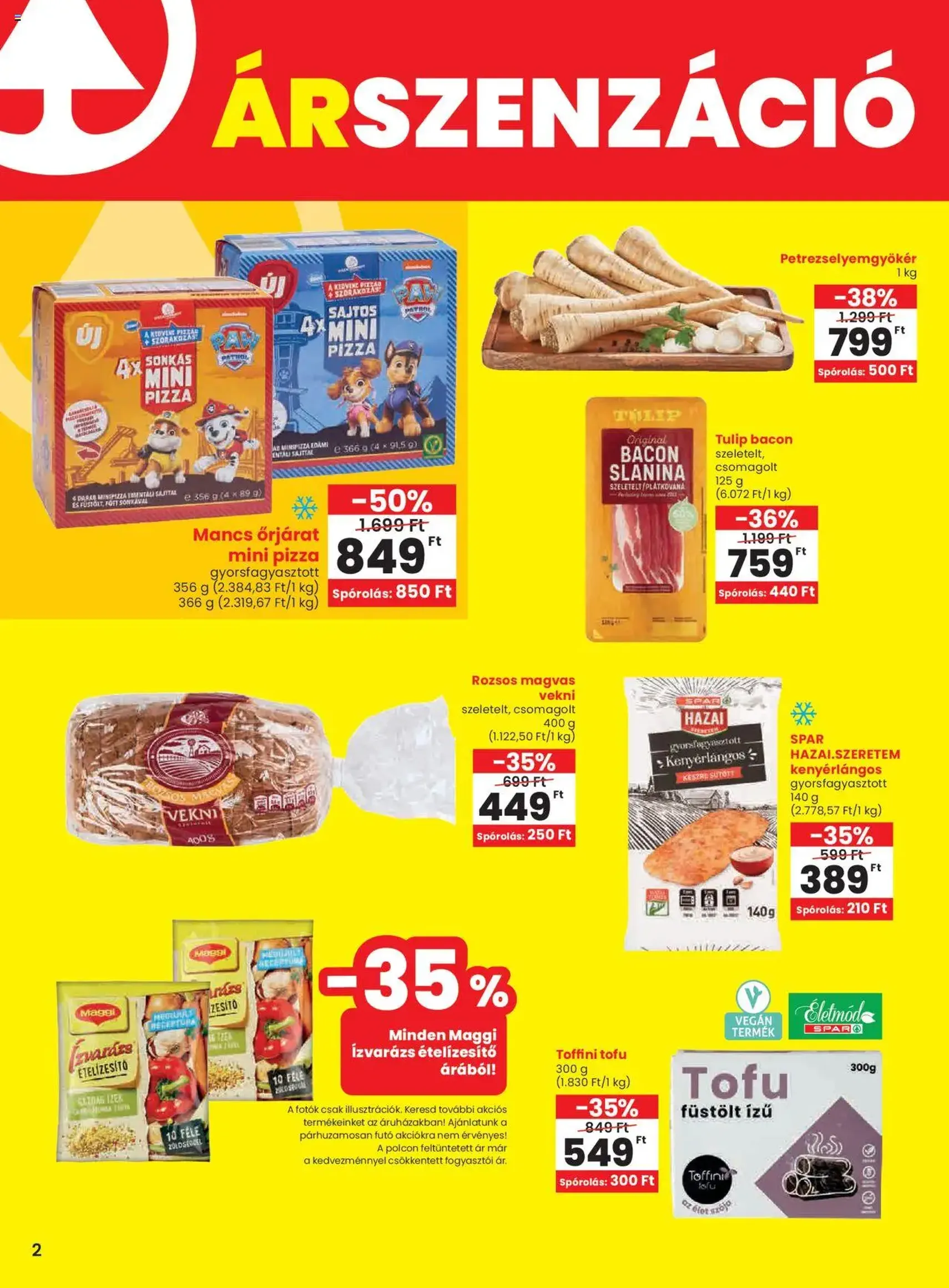 Spar Akciós újság - 2025.10.24. érvényes szórólap 2 oldal 20 oldalból Spar Akciós újság - 2025.10.24. érvényes szórólap 2 oldal 20 oldalból