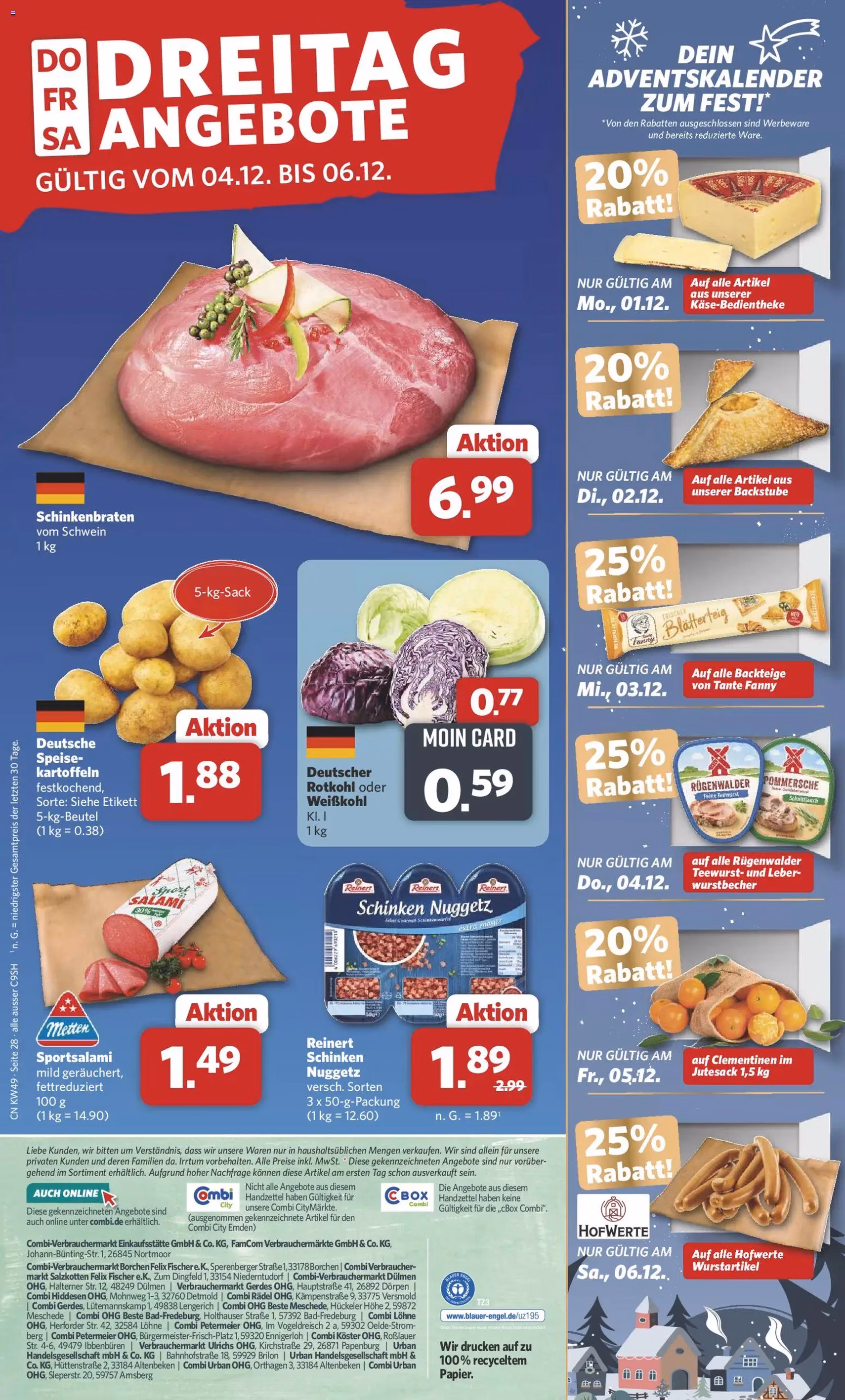 Combi Prospekt - Gültiger Prospekt ab 01.12.2025, Seite 29 von insgesamt 38