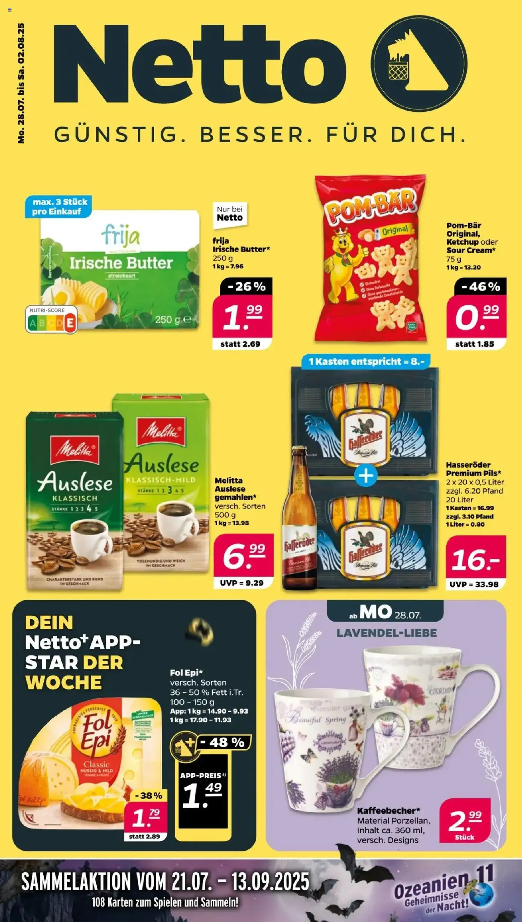 Netto Prospekt - Gültiger Prospekt ab 28.07.2025, Seite 1 von insgesamt 36 Netto Prospekt - Gültiger Prospekt ab 28.07.2025, Seite 1 von insgesamt 36