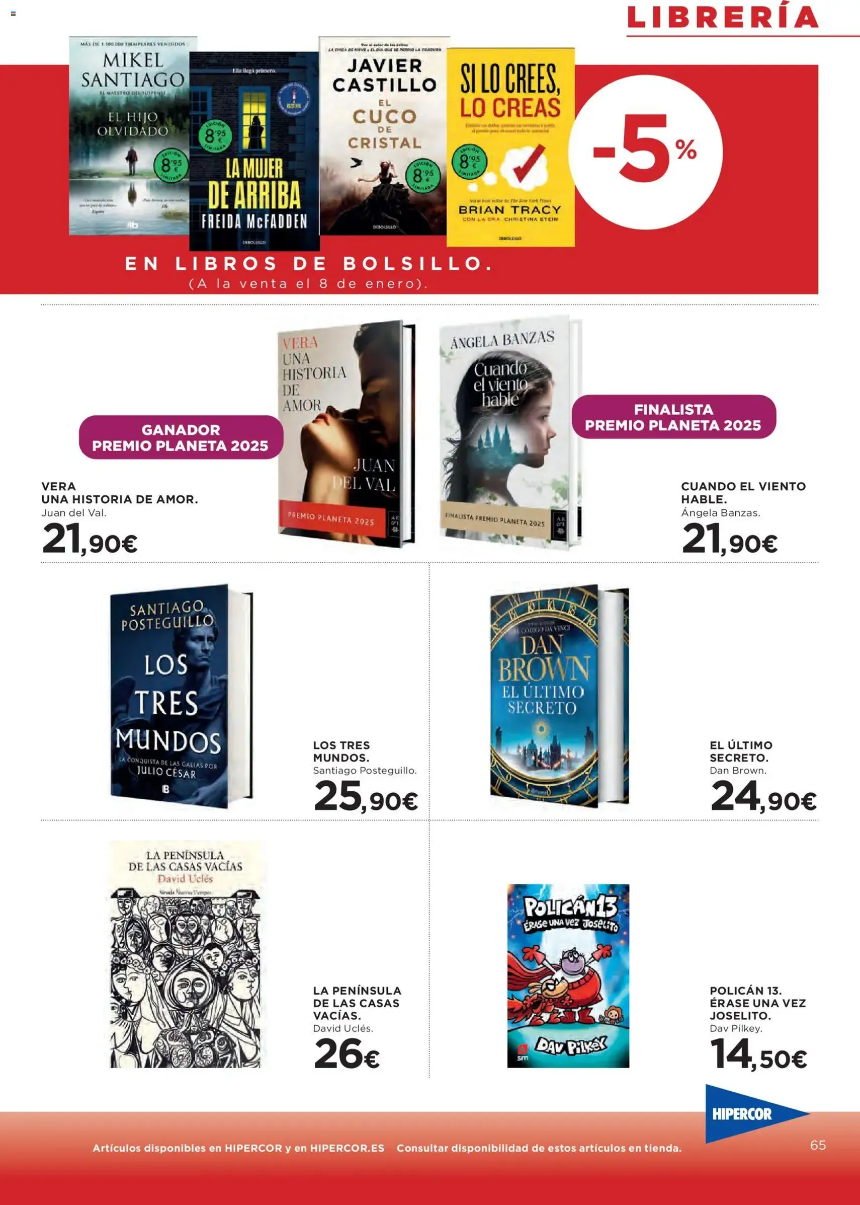 Hipercor catálogo - folleto válido desde 07/01/2026 página 65 de 66