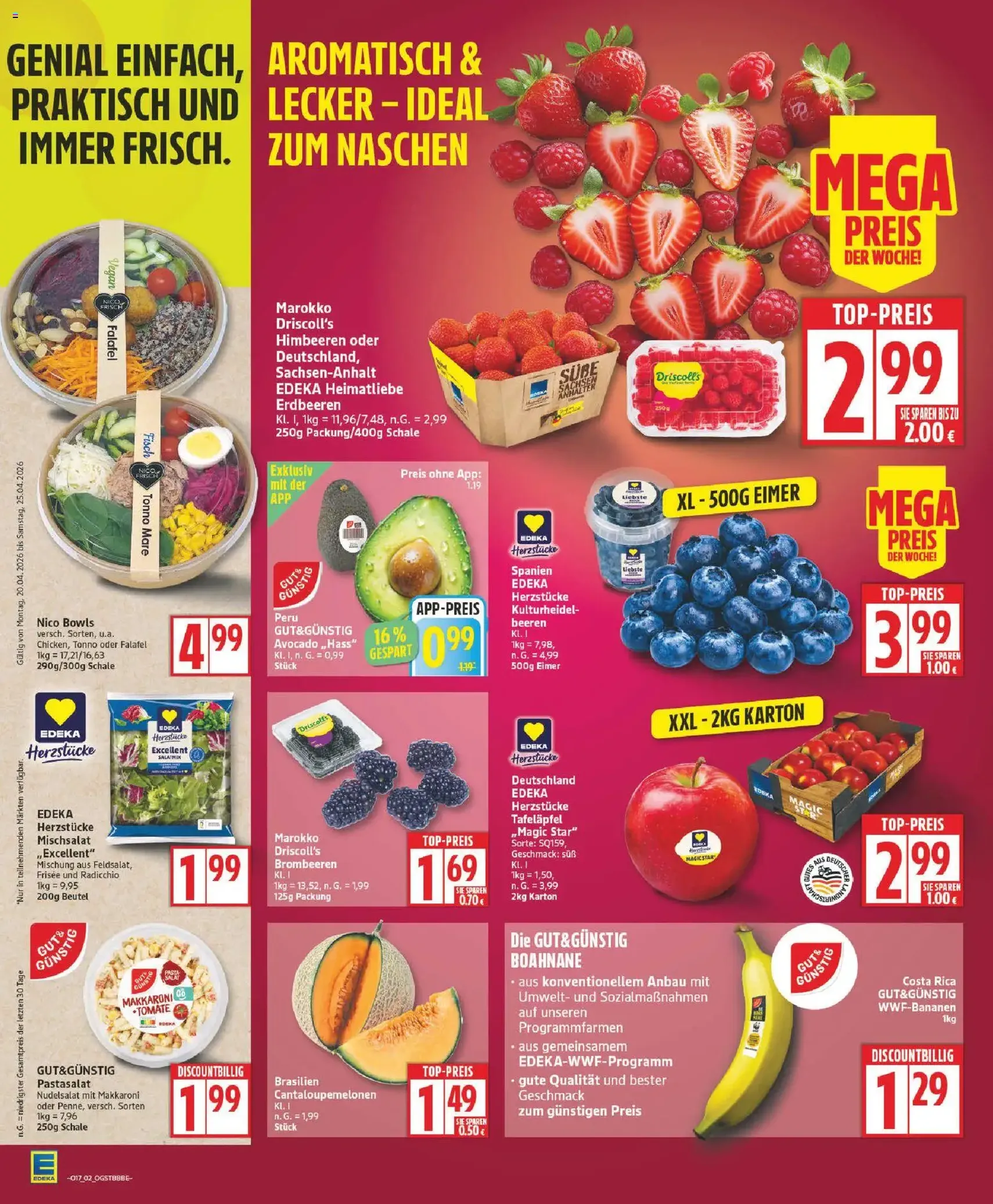 Edeka Prospekt - Gültiger Prospekt ab 20.04.2026, Seite 2 von insgesamt 19