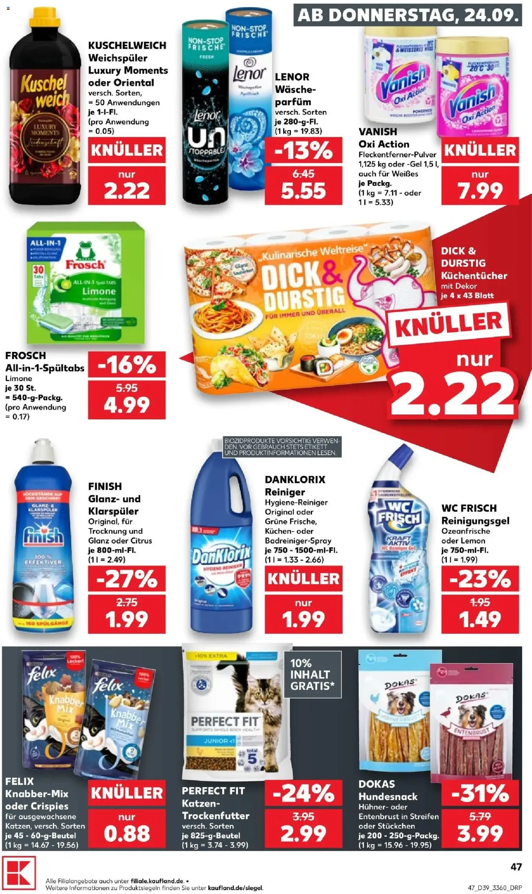 Kaufland Prospekt - Gültiger Prospekt ab 24.09.2026, Seite 47 von insgesamt 72