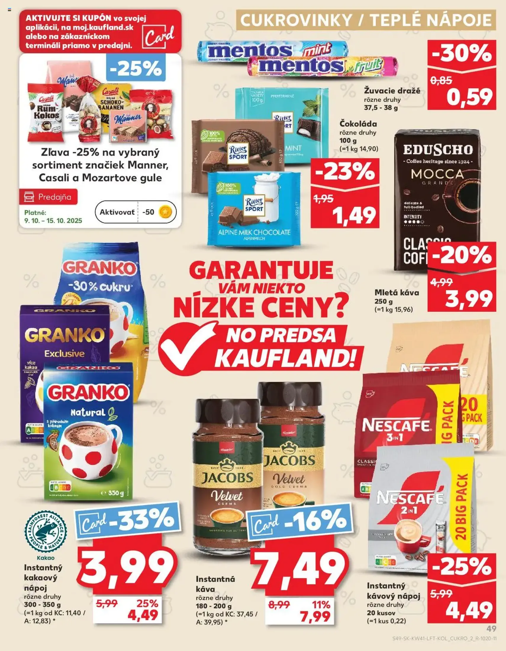 Kaufland Bratislava-Avion - platný leták od 09.10.2025 strana 49 z 80