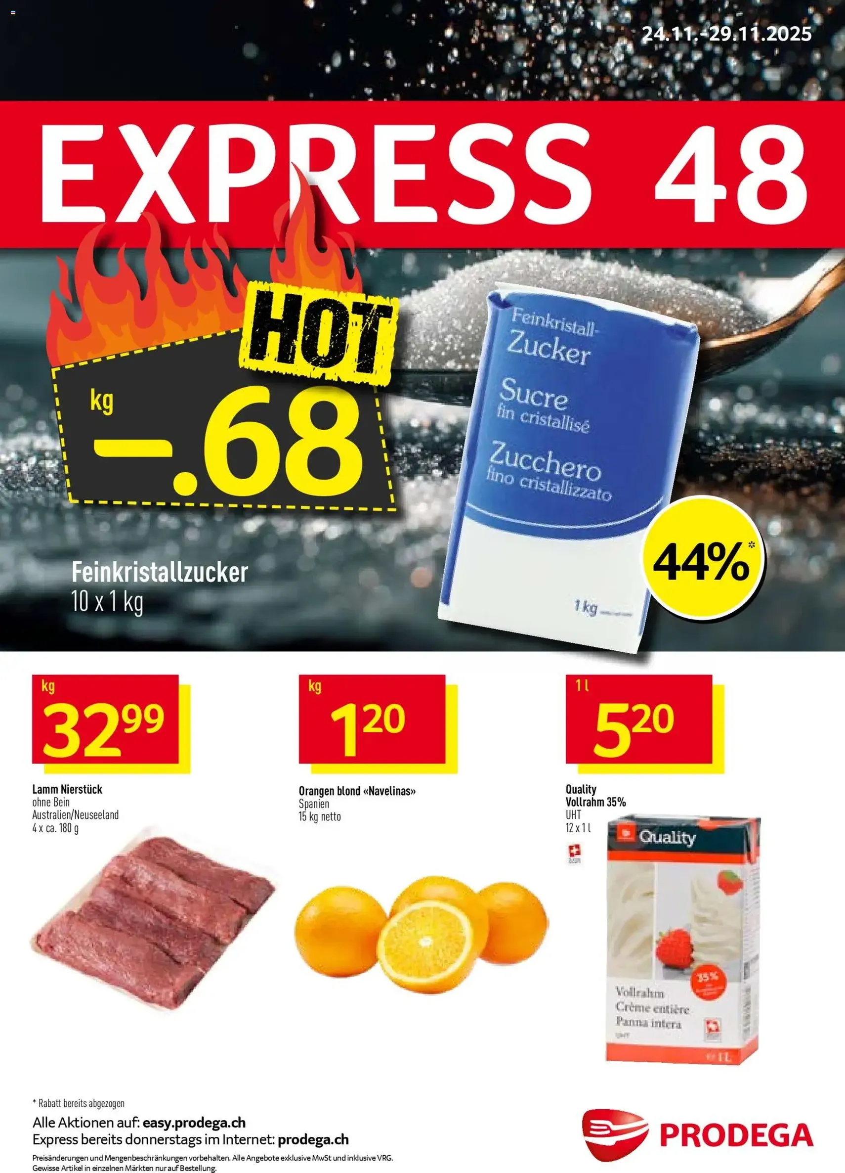 Prodega Aktionen - Gültiger Prospekt ab 24.11.2025, Seite 1 von insgesamt 40