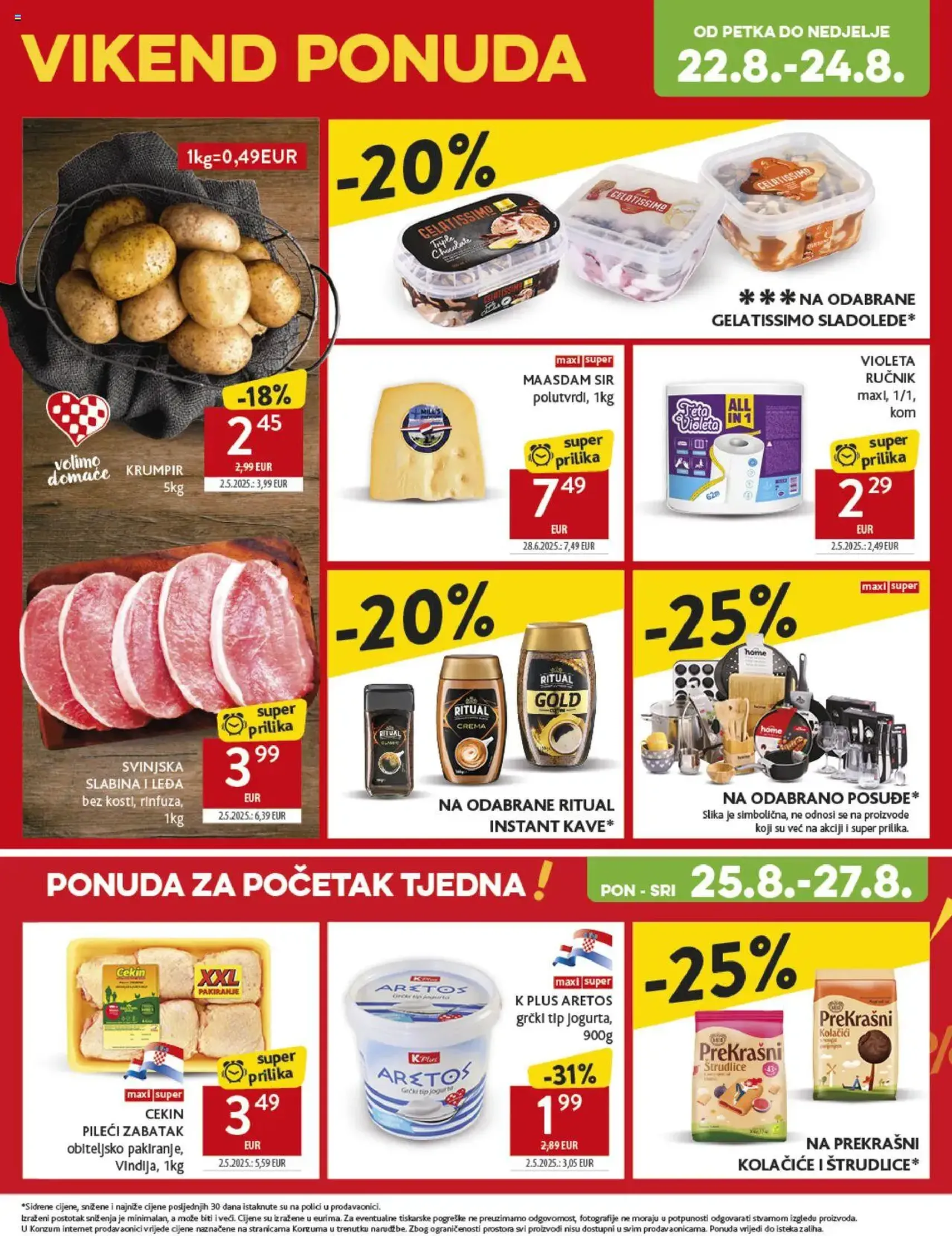 Konzum HR Akciós újság - 2025.08.20. érvényes szórólap 32 oldal 38 oldalból