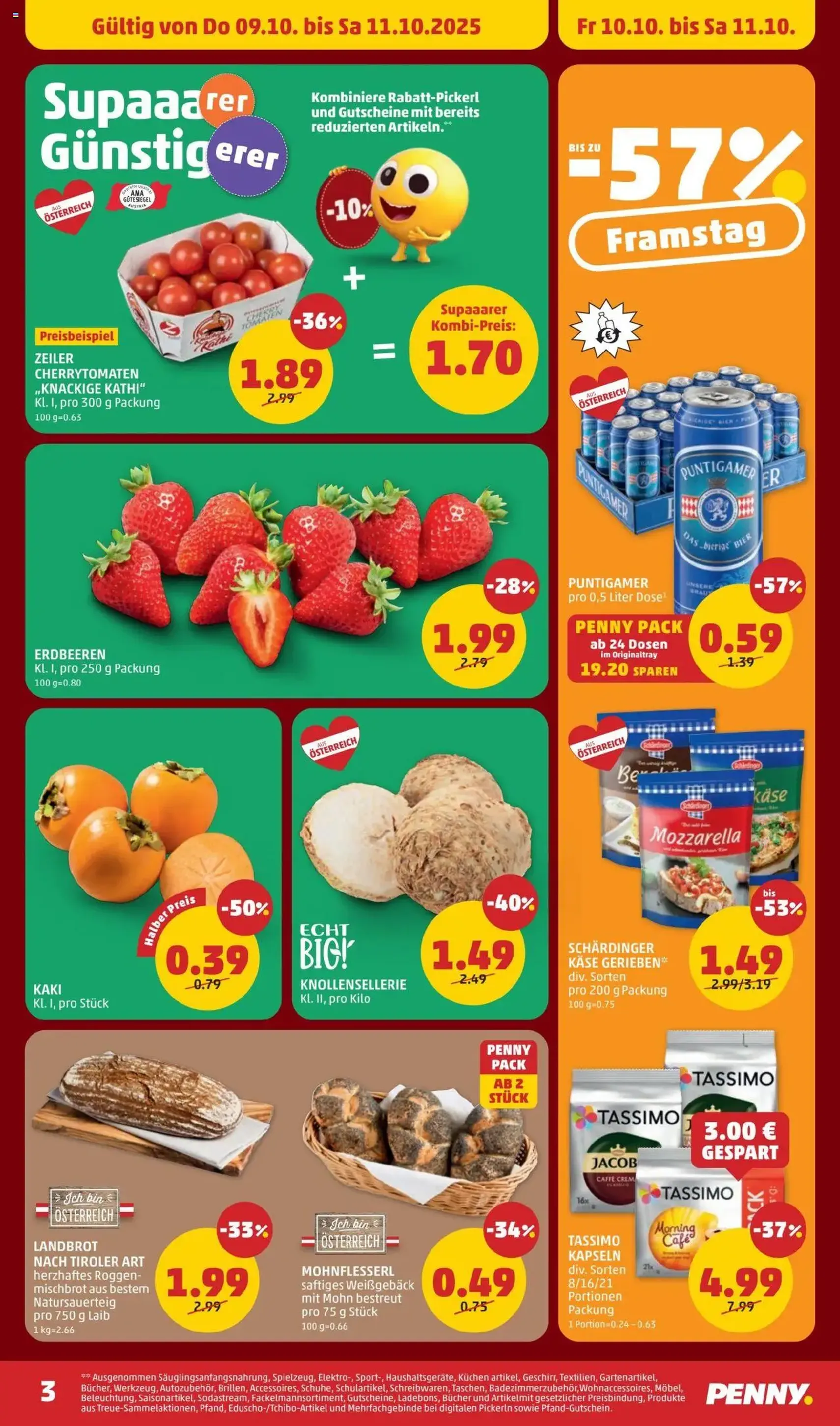 Penny Markt Flugblatt - Gültiger Prospekt ab 09.10.2025, Seite 3 von insgesamt 32