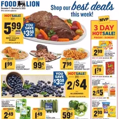 Food Lion Weekly Ad - Flyer preview valid from 12/03/2025