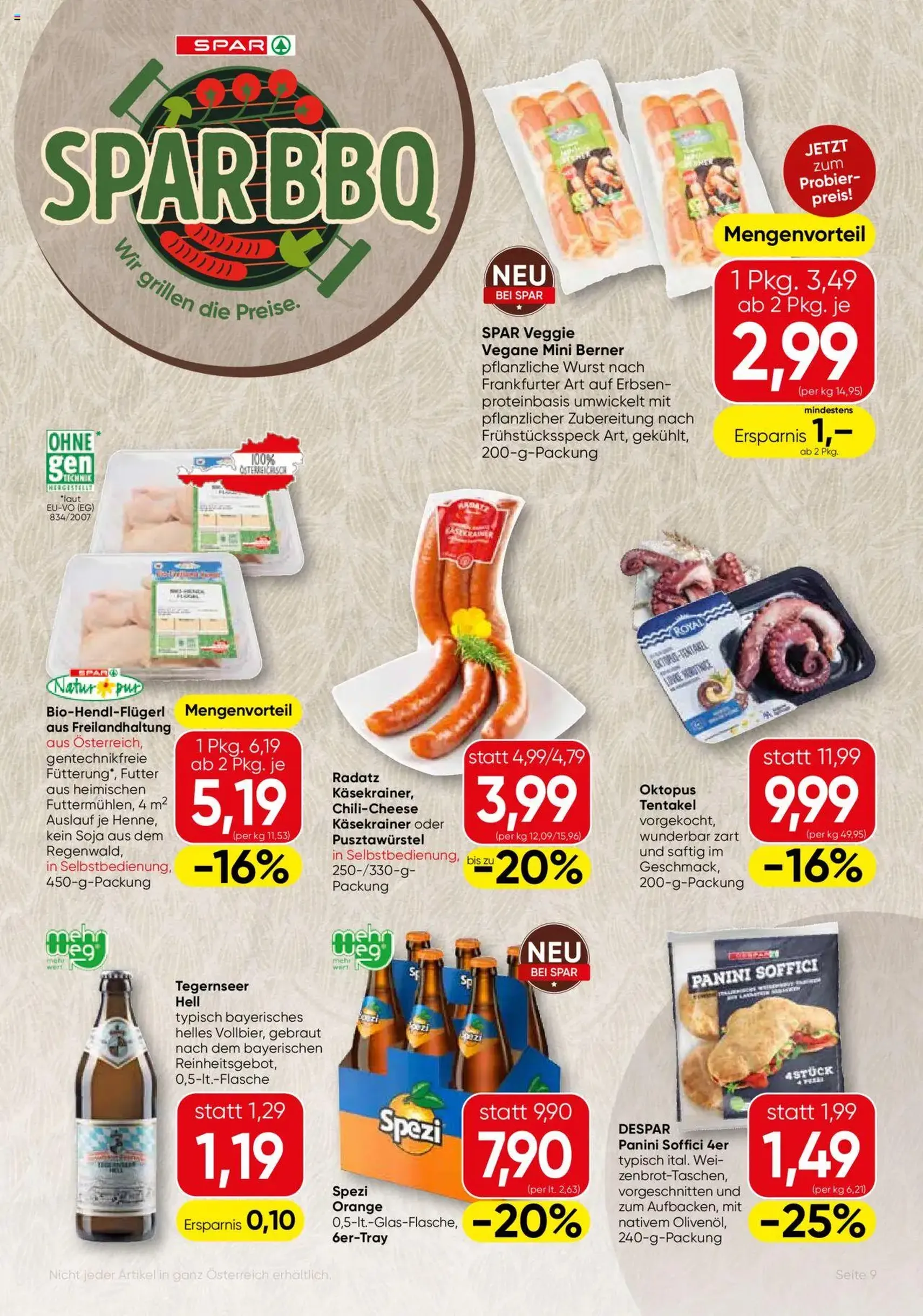 SPAR Gourmet Flugblatt - Gültiger Prospekt ab 17.07.2025, Seite 9 von insgesamt 12