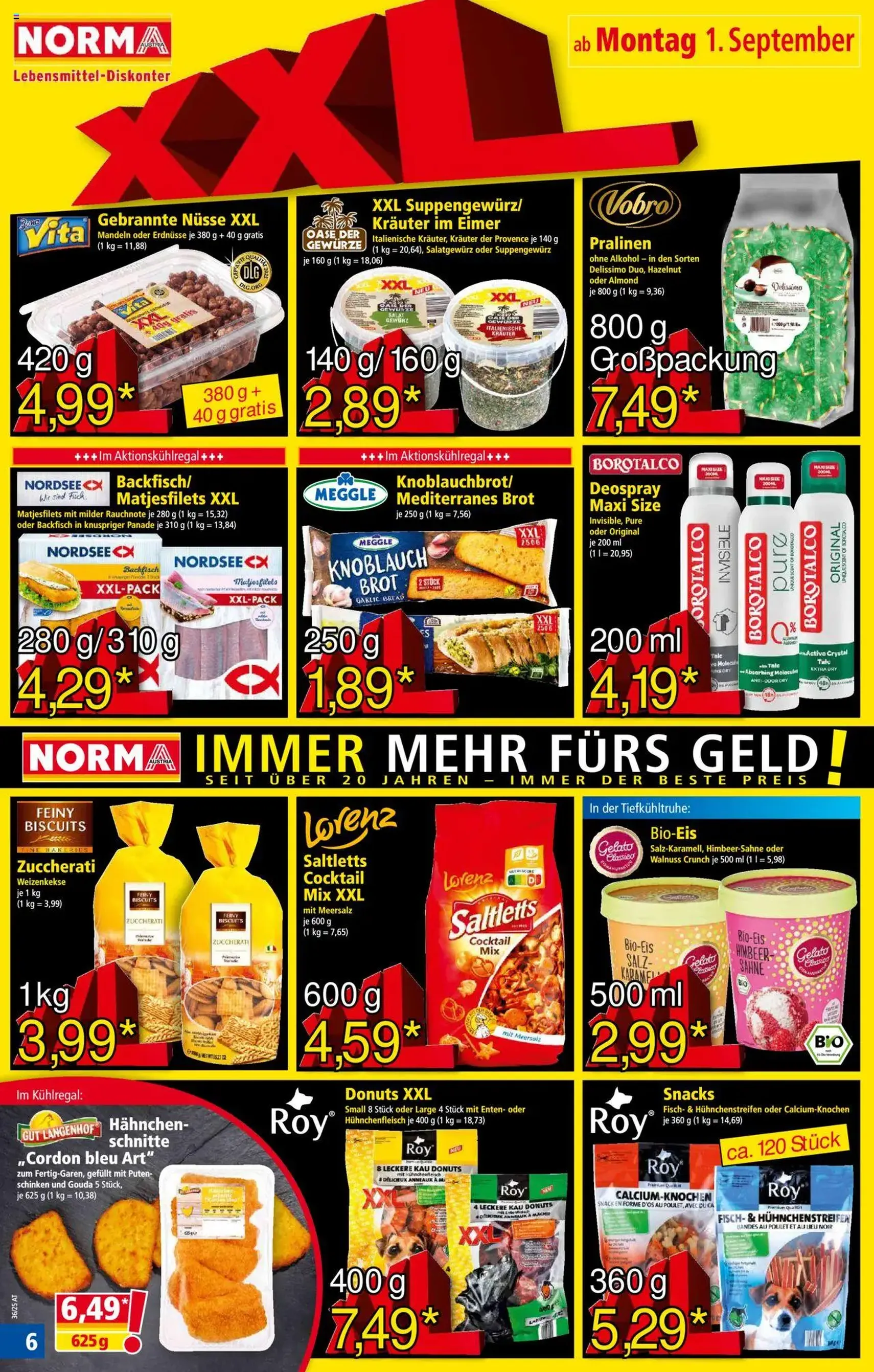 Norma Flugblatt - Gültiger Prospekt ab 01.09.2025, Seite 6 von insgesamt 18 Norma Flugblatt - Gültiger Prospekt ab 01.09.2025, Seite 6 von insgesamt 18