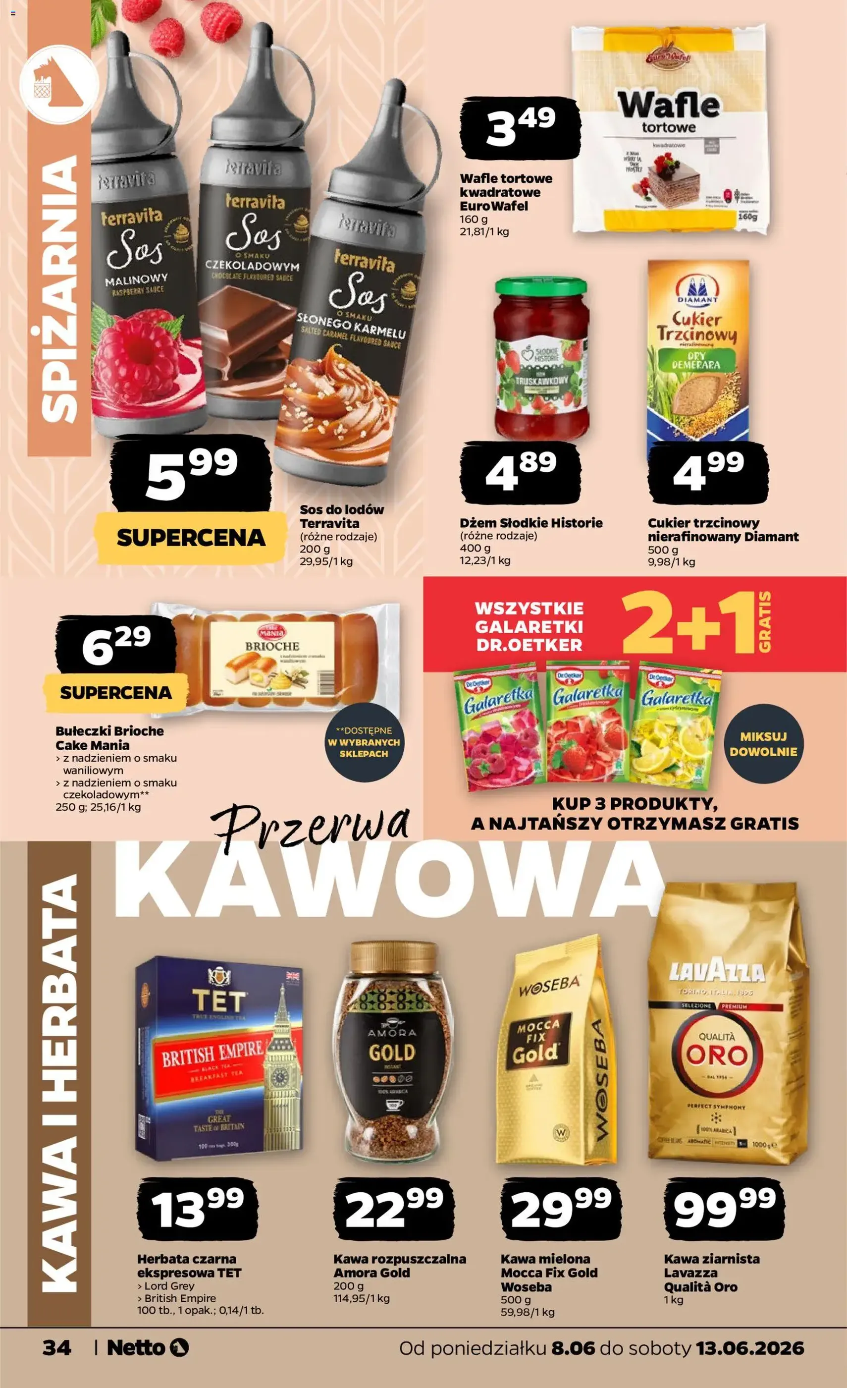 Netto gazetka od poniedziałku spożywcza - ważny gazetka od 08.06.2026 strona 34 z 41