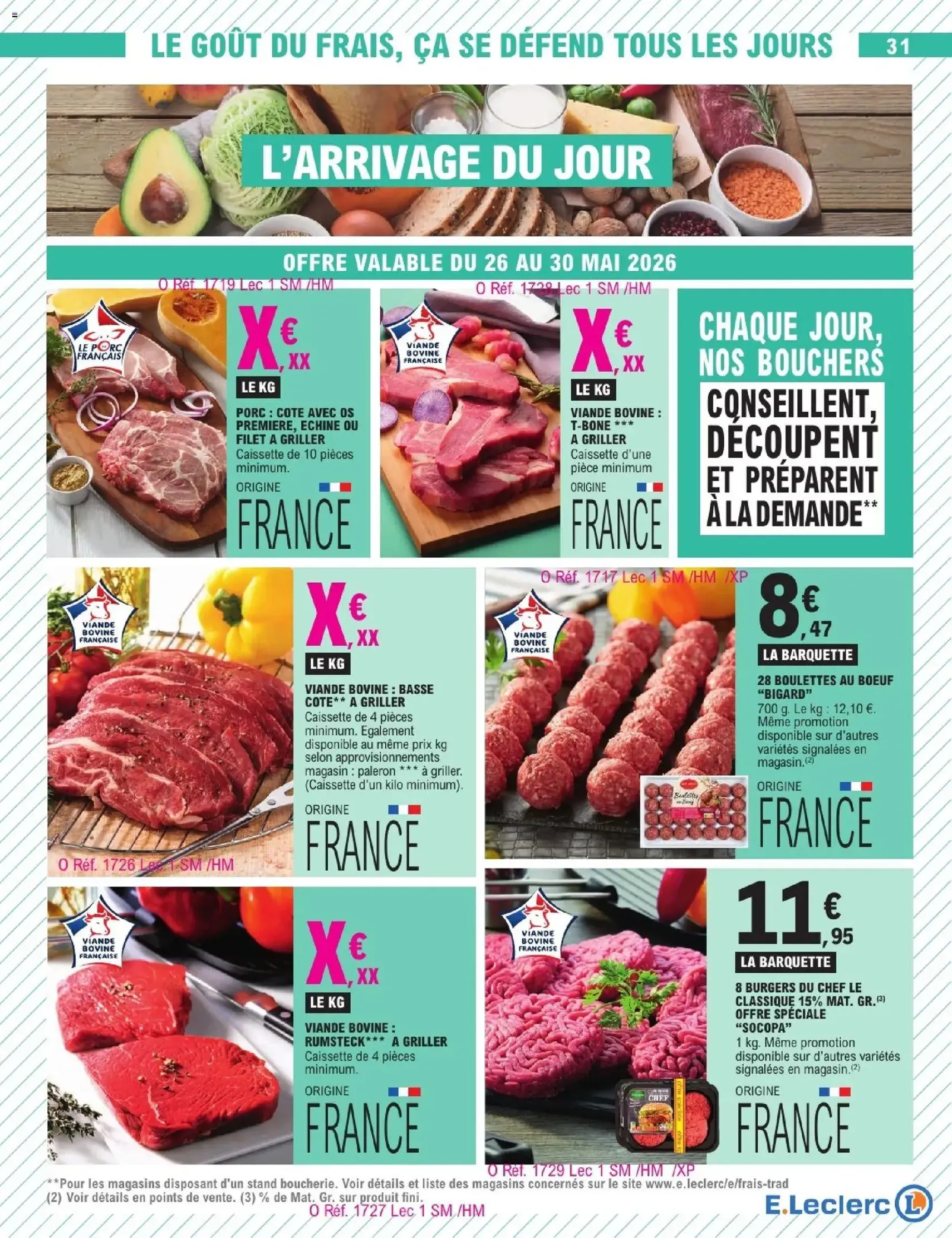 E.Leclerc catalogue de la semaine 22 - brochure valable à partir du 26/05/2026, page 63 sur 66
