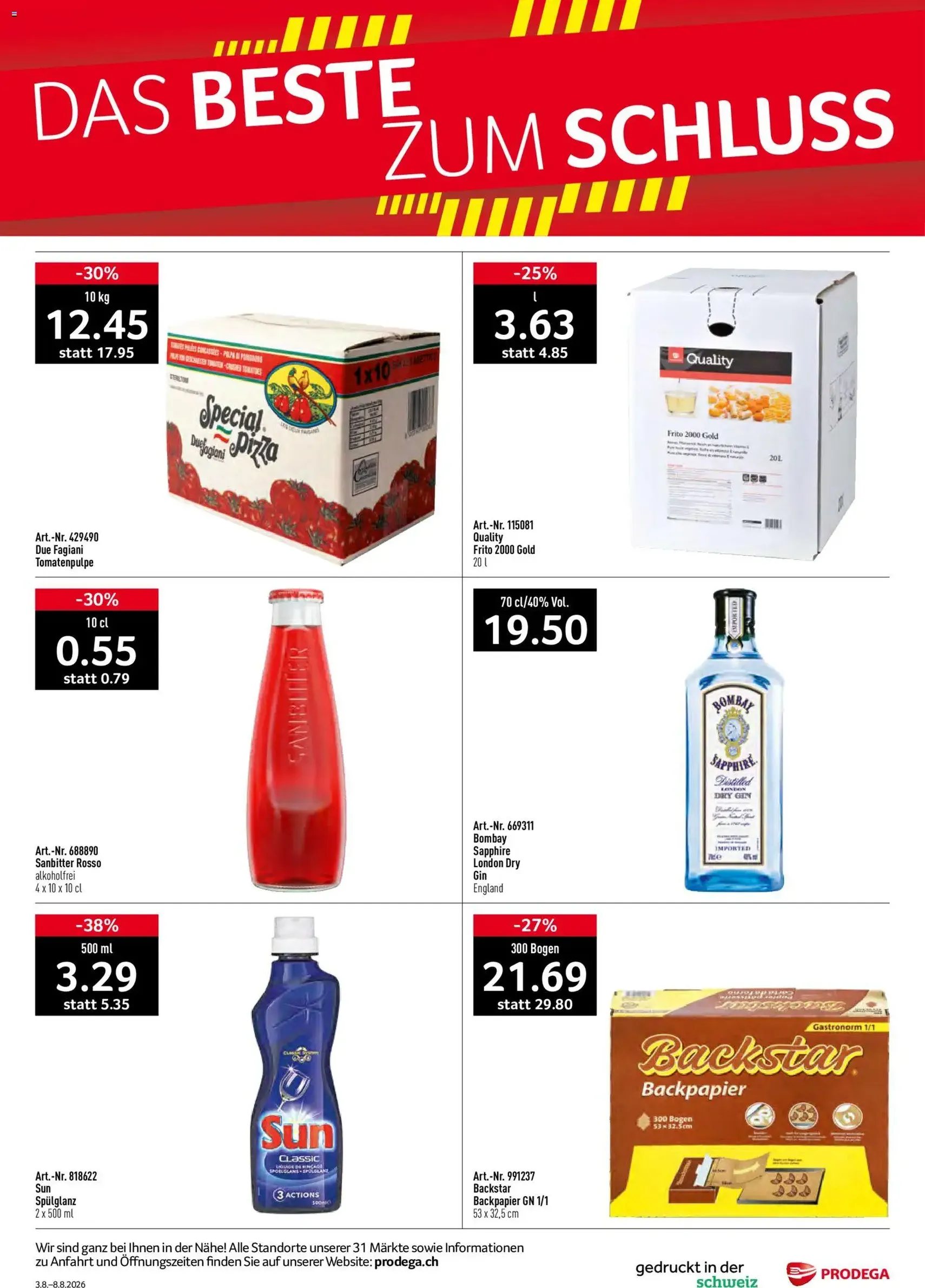 Prodega aktionen - Gültiger Prospekt ab 03.08.2026, Seite 36 von insgesamt 36