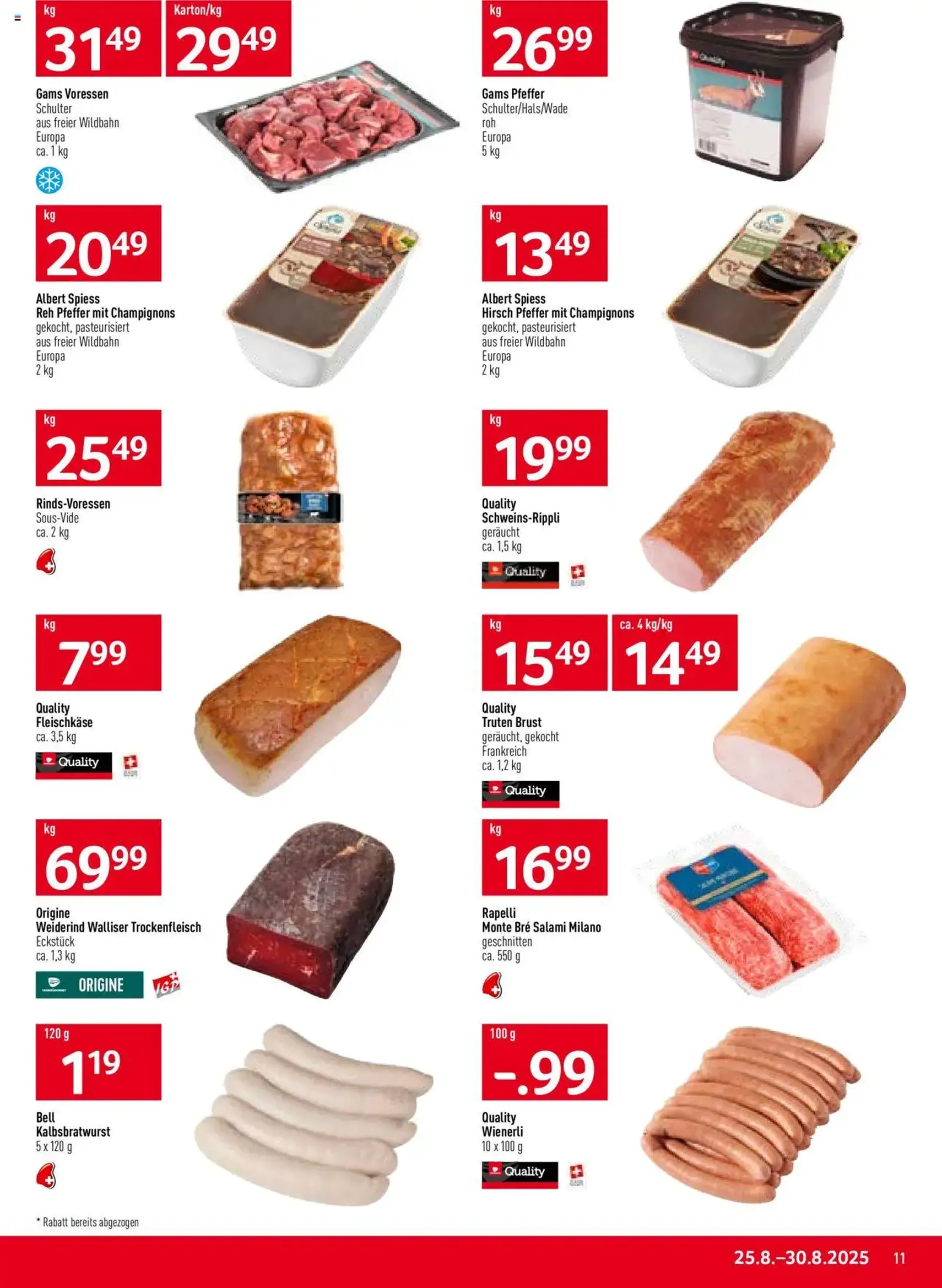 Prodega Aktionen - Gültiger Prospekt ab 25.08.2025, Seite 11 von insgesamt 40 Prodega Aktionen - Gültiger Prospekt ab 25.08.2025, Seite 11 von insgesamt 40