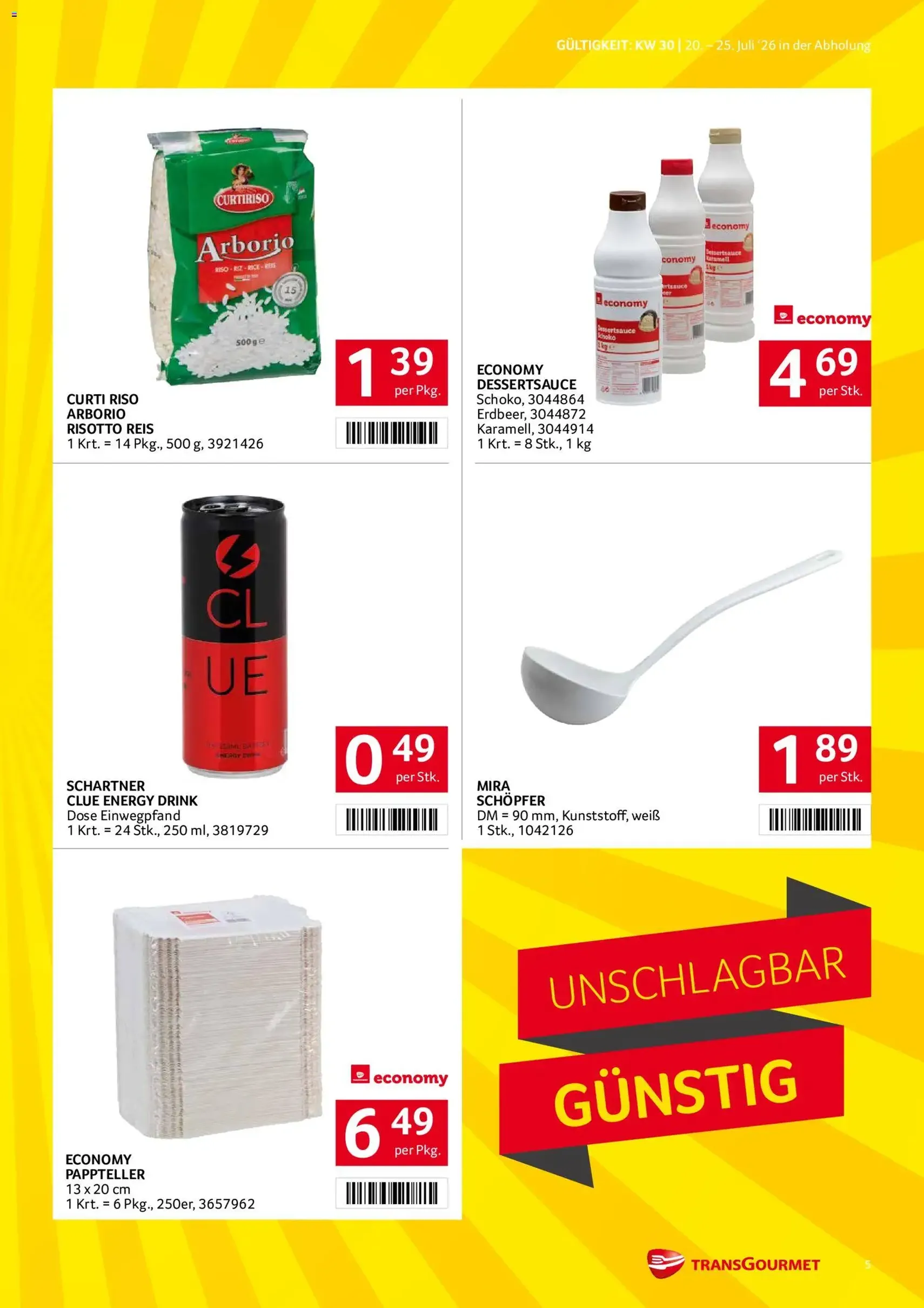 Transgourmet Flugblatt - Gültiger Prospekt ab 20.07.2026, Seite 5 von insgesamt 27